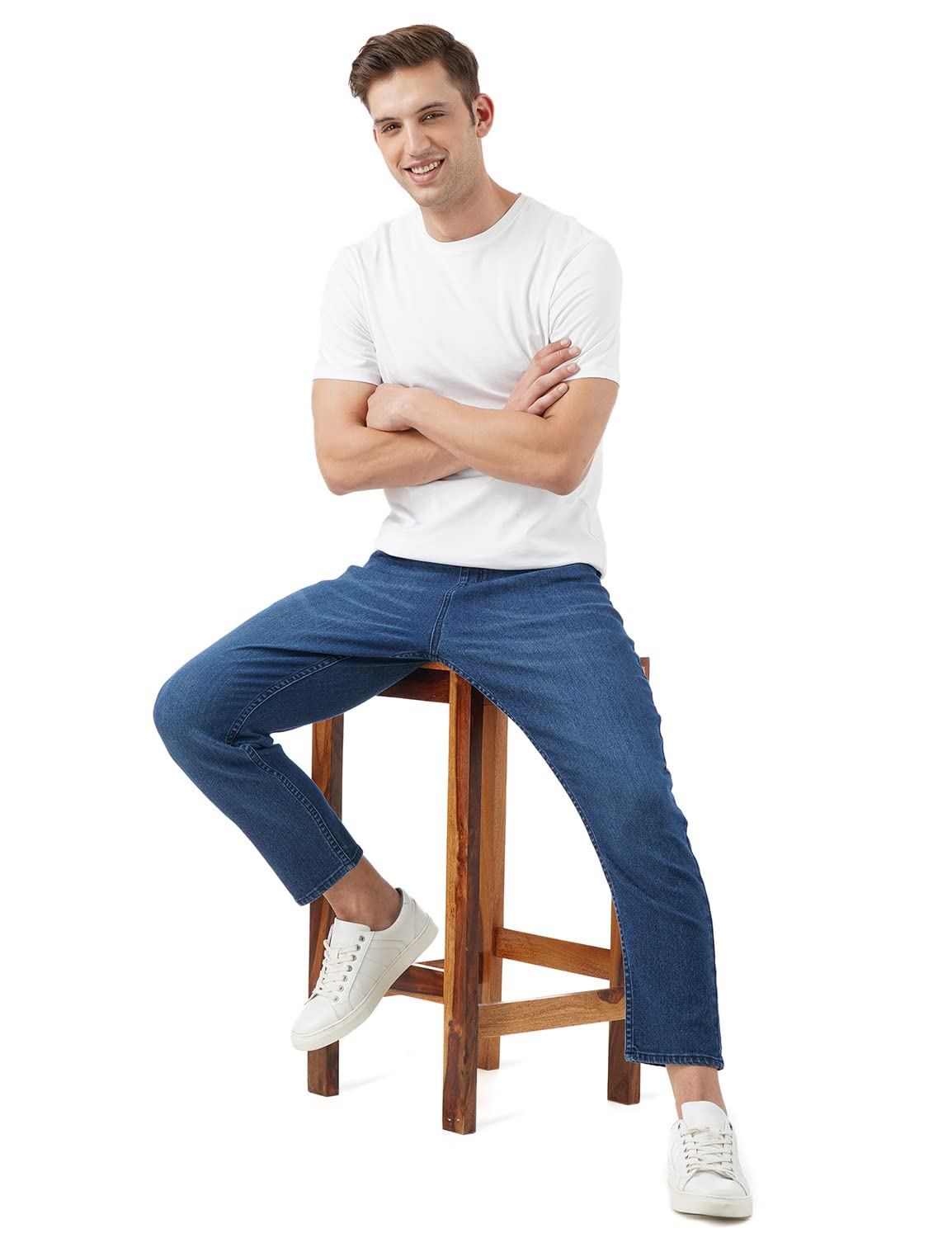 INKD Men's Stretchable Jogger Jeans - Super Sapphire - Image 5