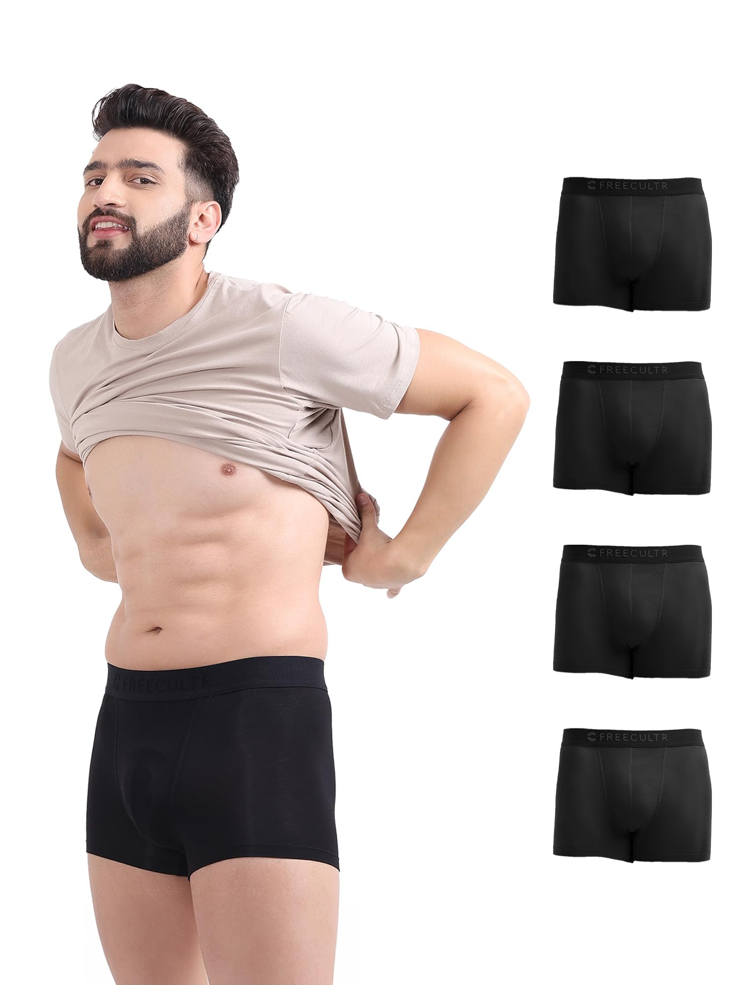 Freecultr Men's Anti Bacterial Micromodal Trunk