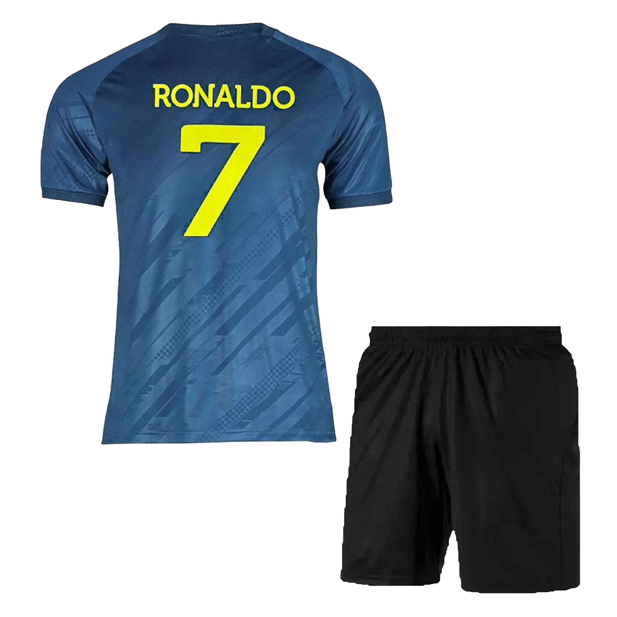 Ronaldo Football Jersey with Black Shorts - Image 3