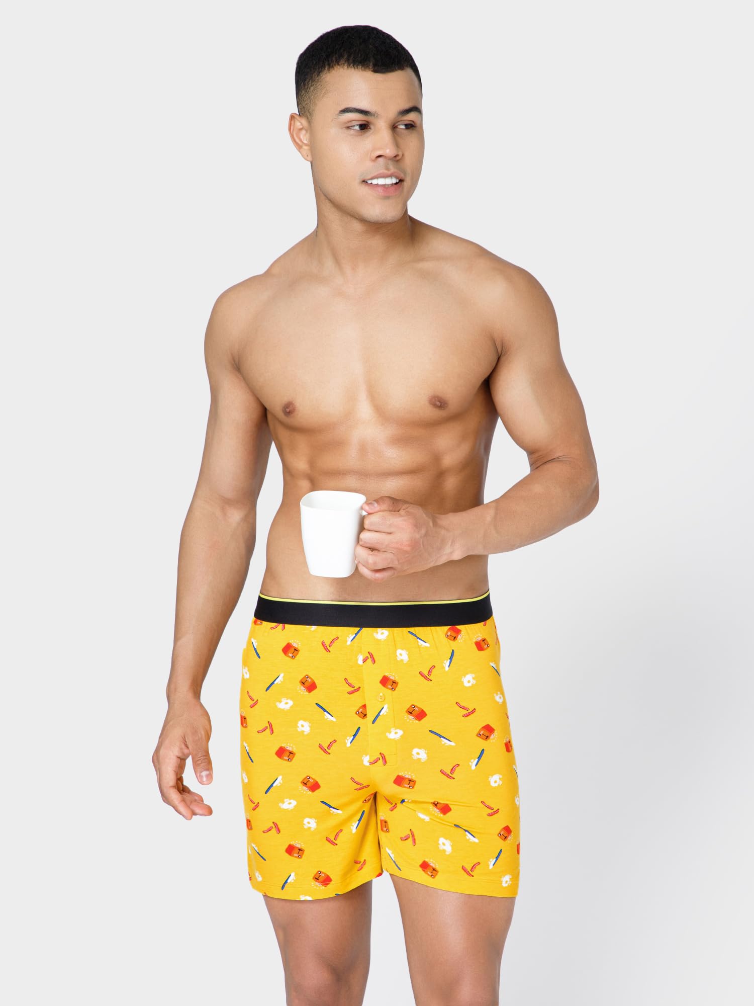 Bummer Printed Micro Modal Boxer Shorts for Men - Image 3