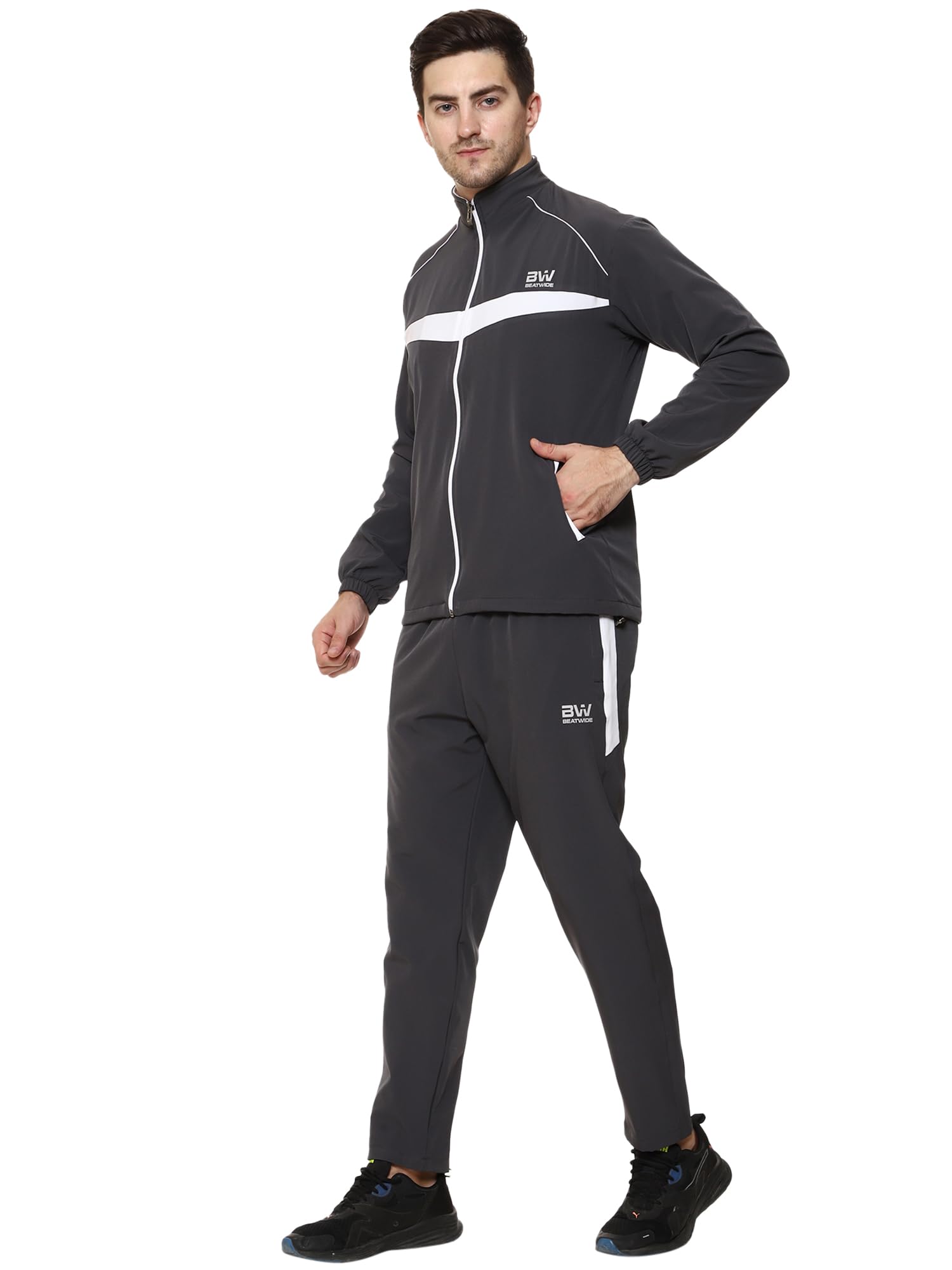BEATWIDE Men Lycra Tracksuit with Mesh Lining - Image 2