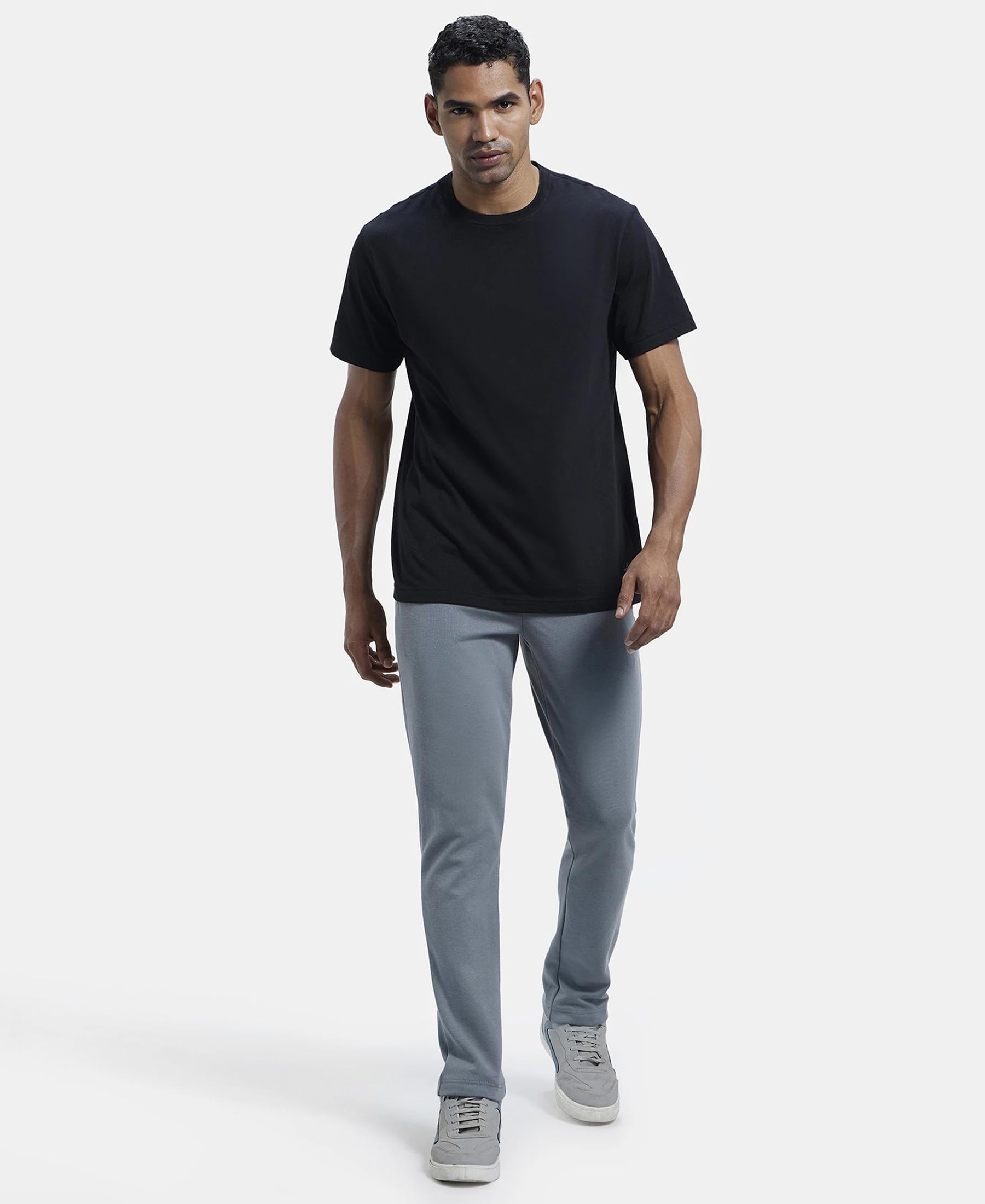 Jockey Men's Slim Fit Casual Trousers - Grey - Image 4