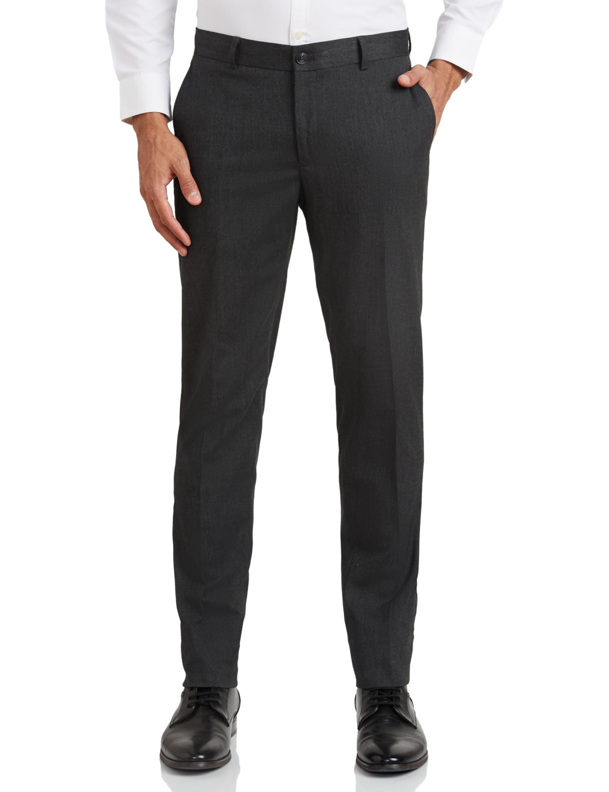 Symbol Men's Stretchable Formal Pants - Grey