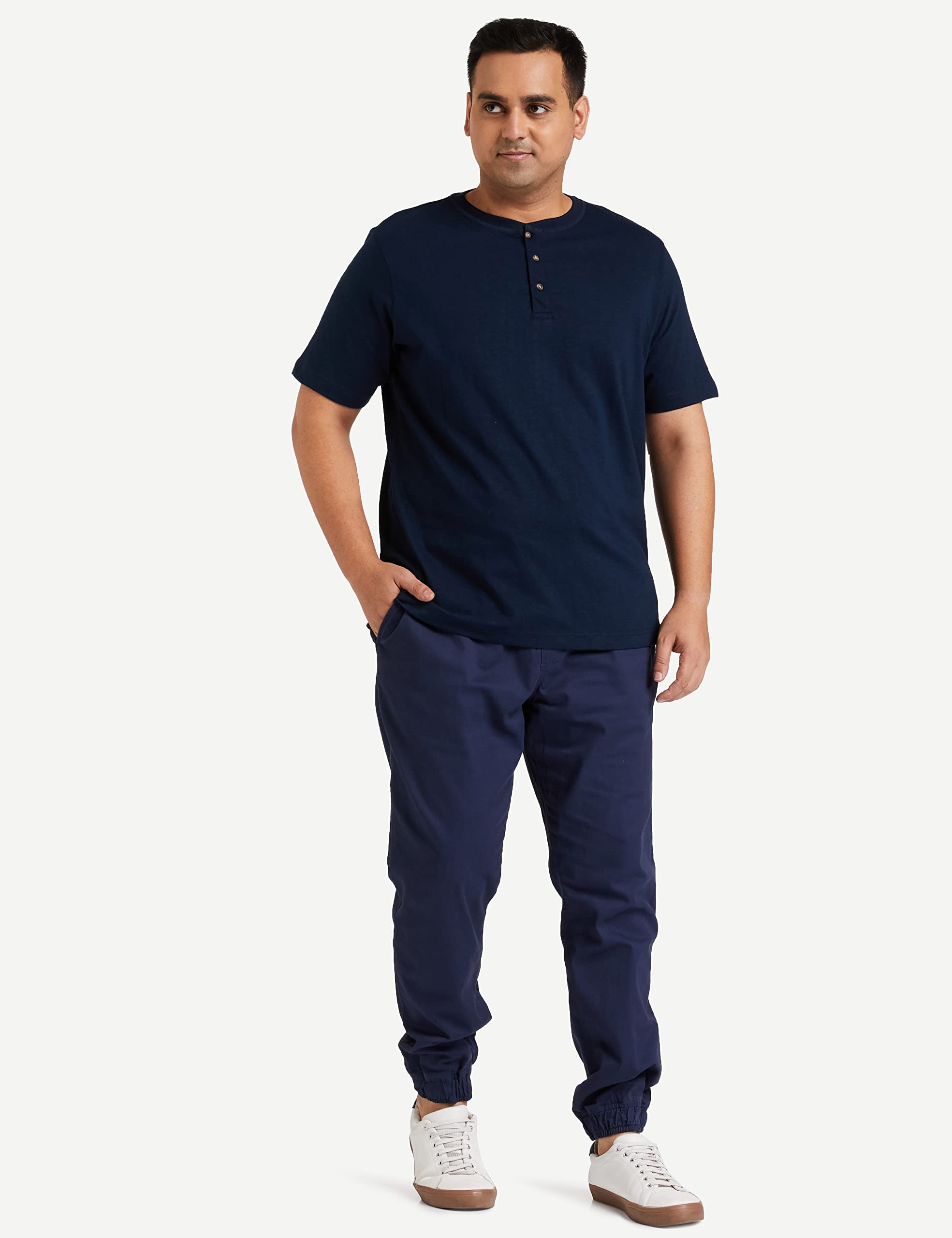 Symbol Men Slim Stretch Jogger Pants Navy - Image 5