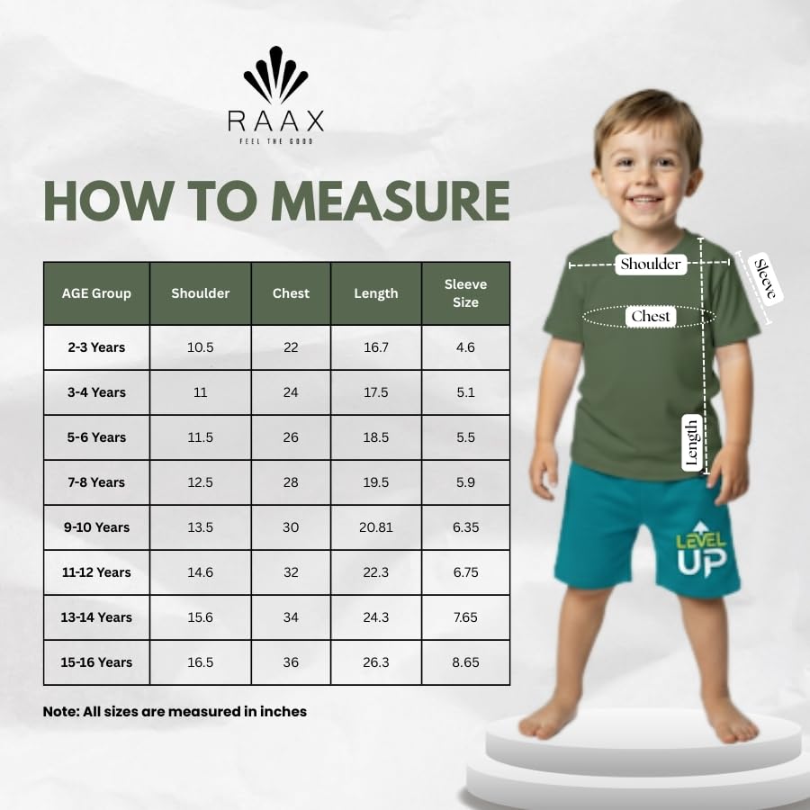 RAAX Boys Cotton T-Shirts - Black, Mint, Turquoise - Image 5