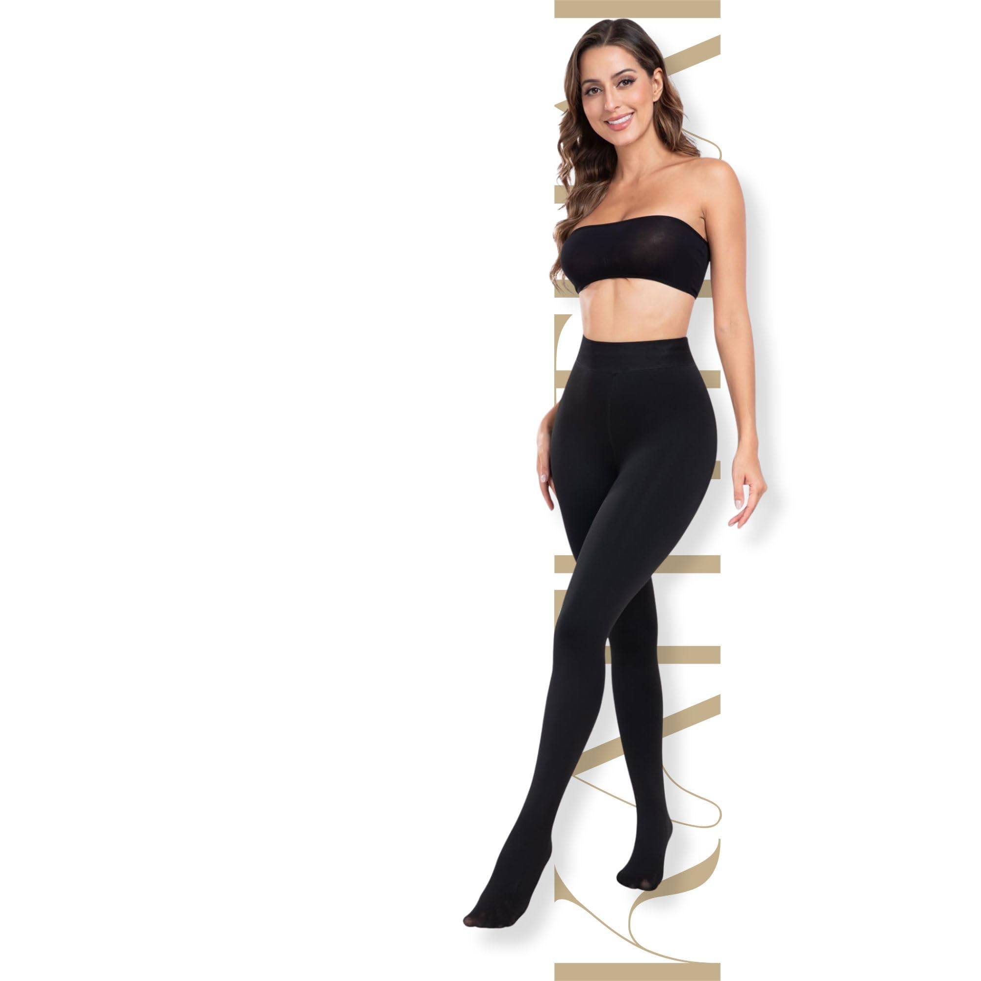 Kaththai Fleece High Rise Leggings for Women - Image 4
