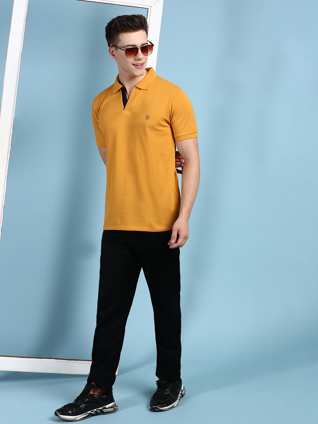 Lux Cozi Men's Polo Neck T-Shirt - Pale Green - Image 4