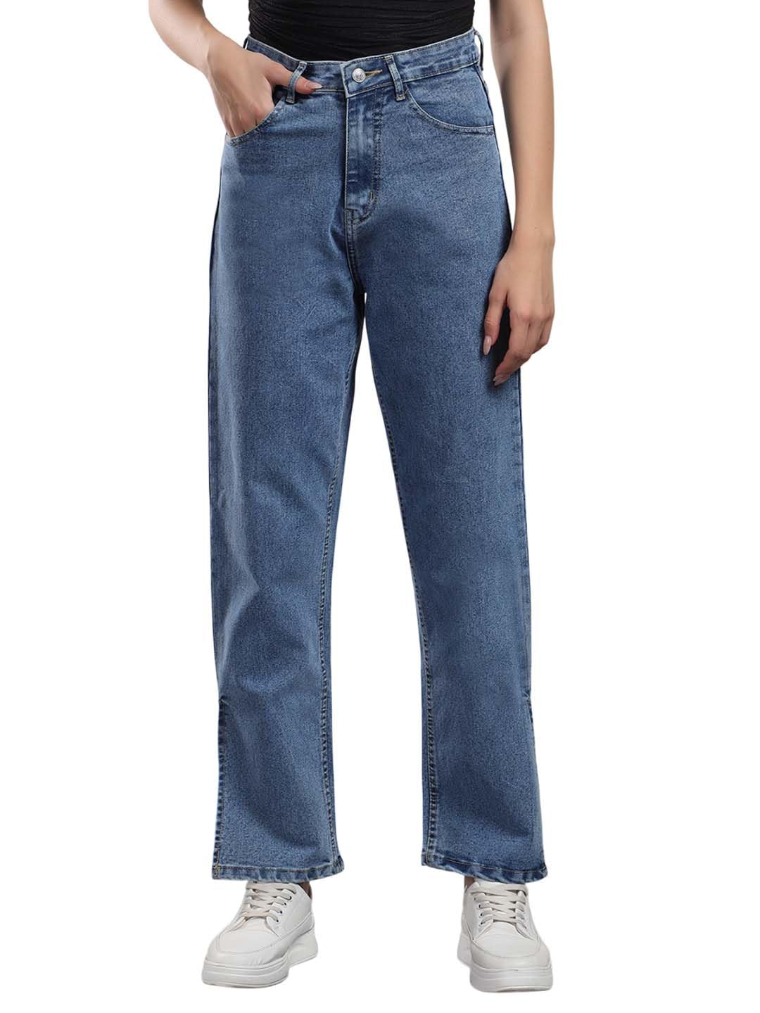 KOTTY Women's Blue Horizon Straight Jeans