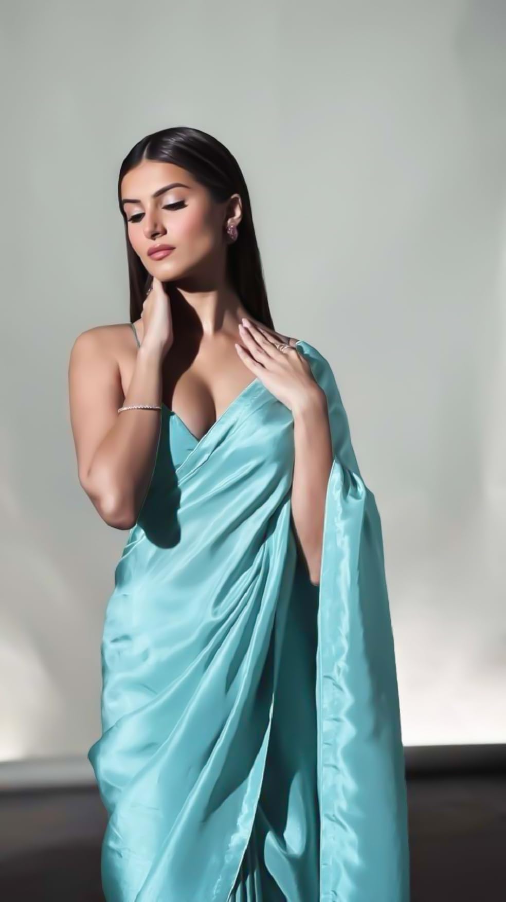 FABIAN FASHION Women Satin Silk Saree - Image 2