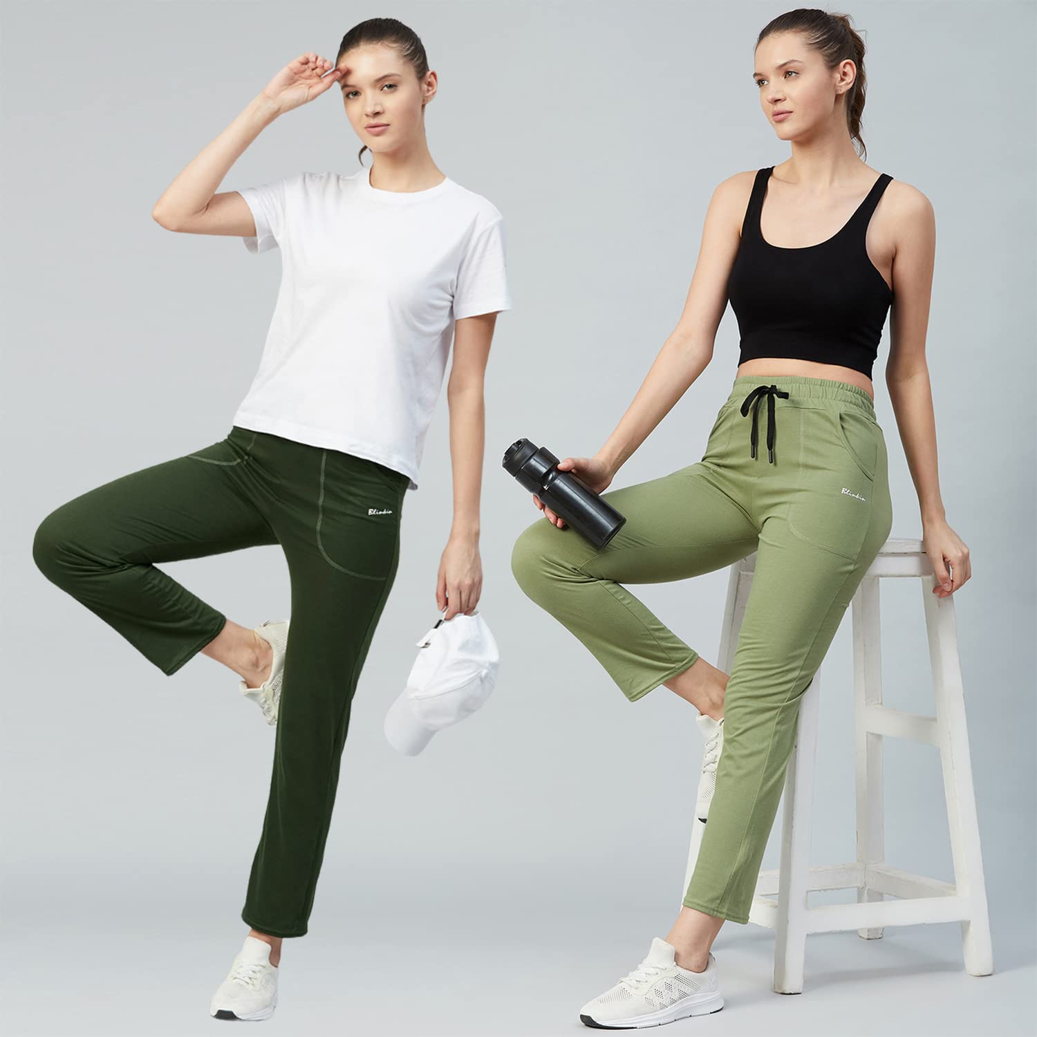 BLINKIN Women's Cotton Pyjamas - Green - Image 4