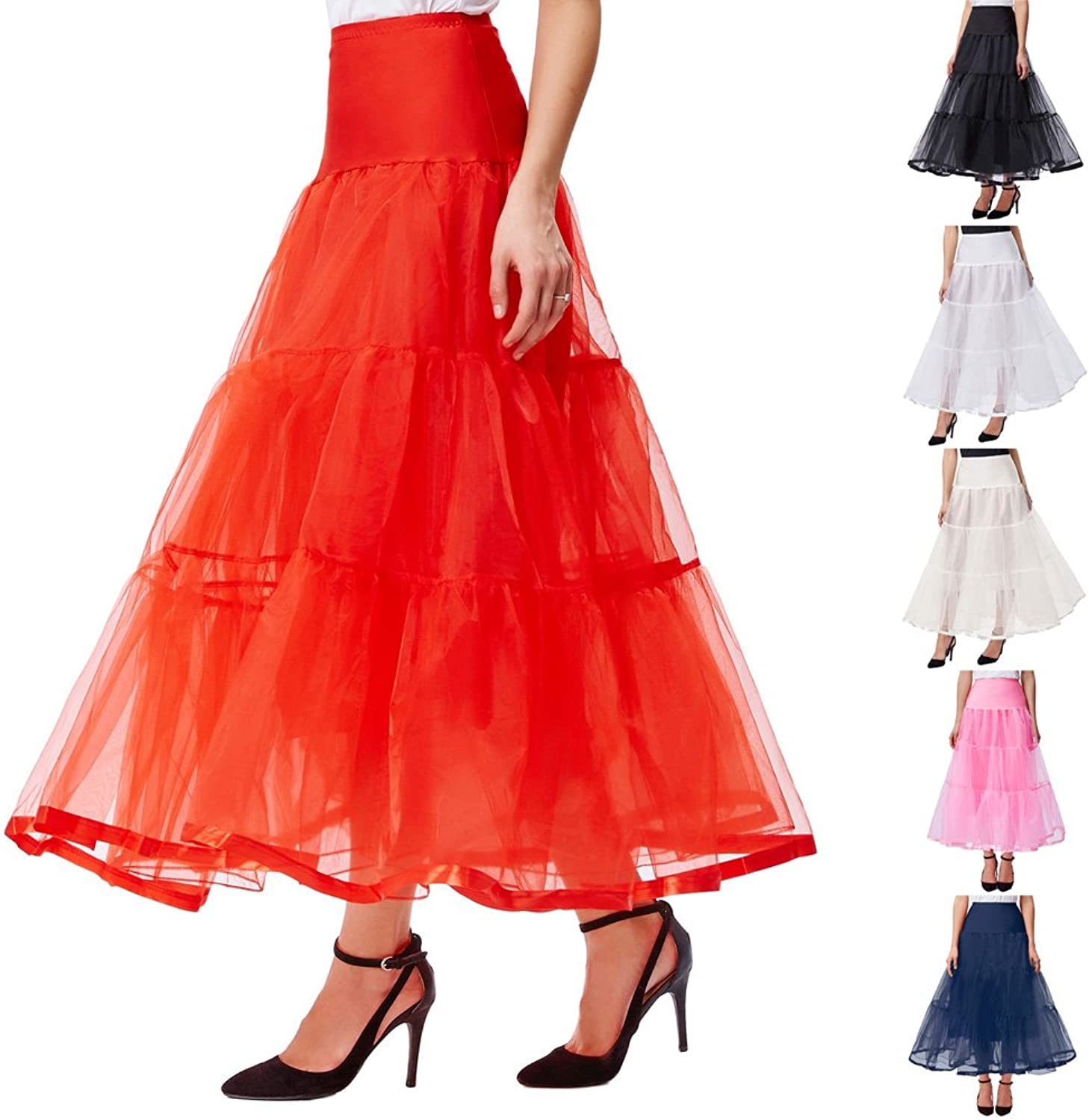 Red Cancan Petticoat for Women - Fluffy Underskirt - Image 4