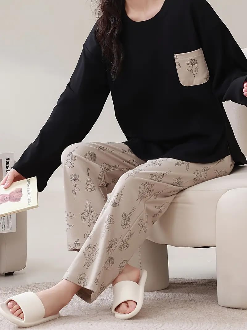 Celary Women's Printed Pajama Set - Soft Cotton - Image 5