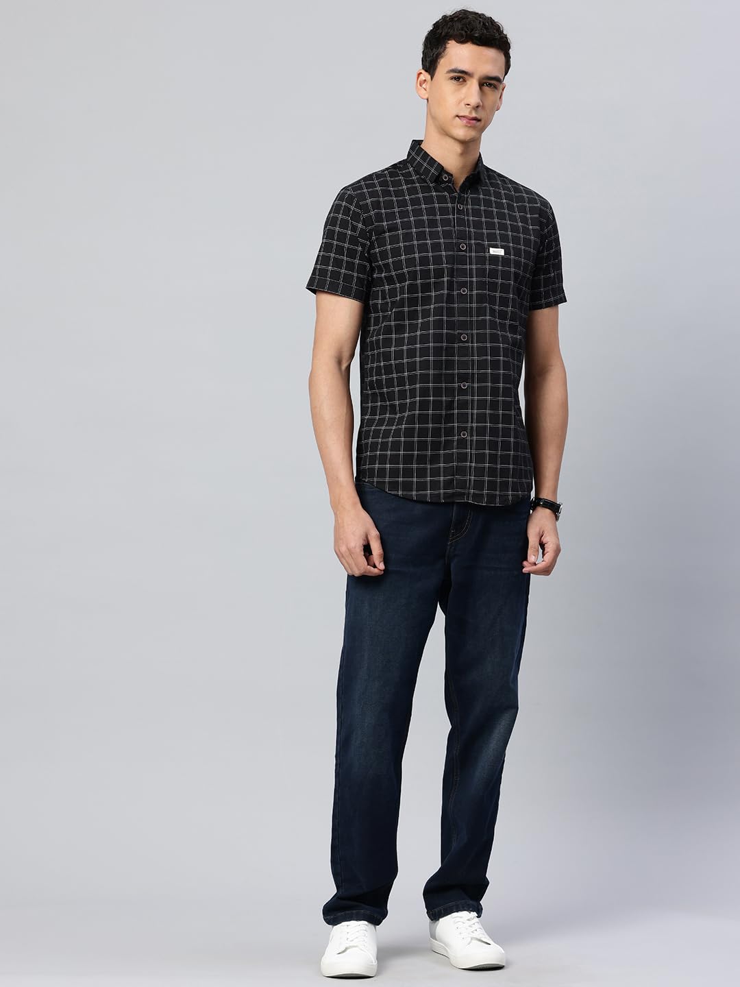 Majestic Man Checked Casual Shirt - Image 5