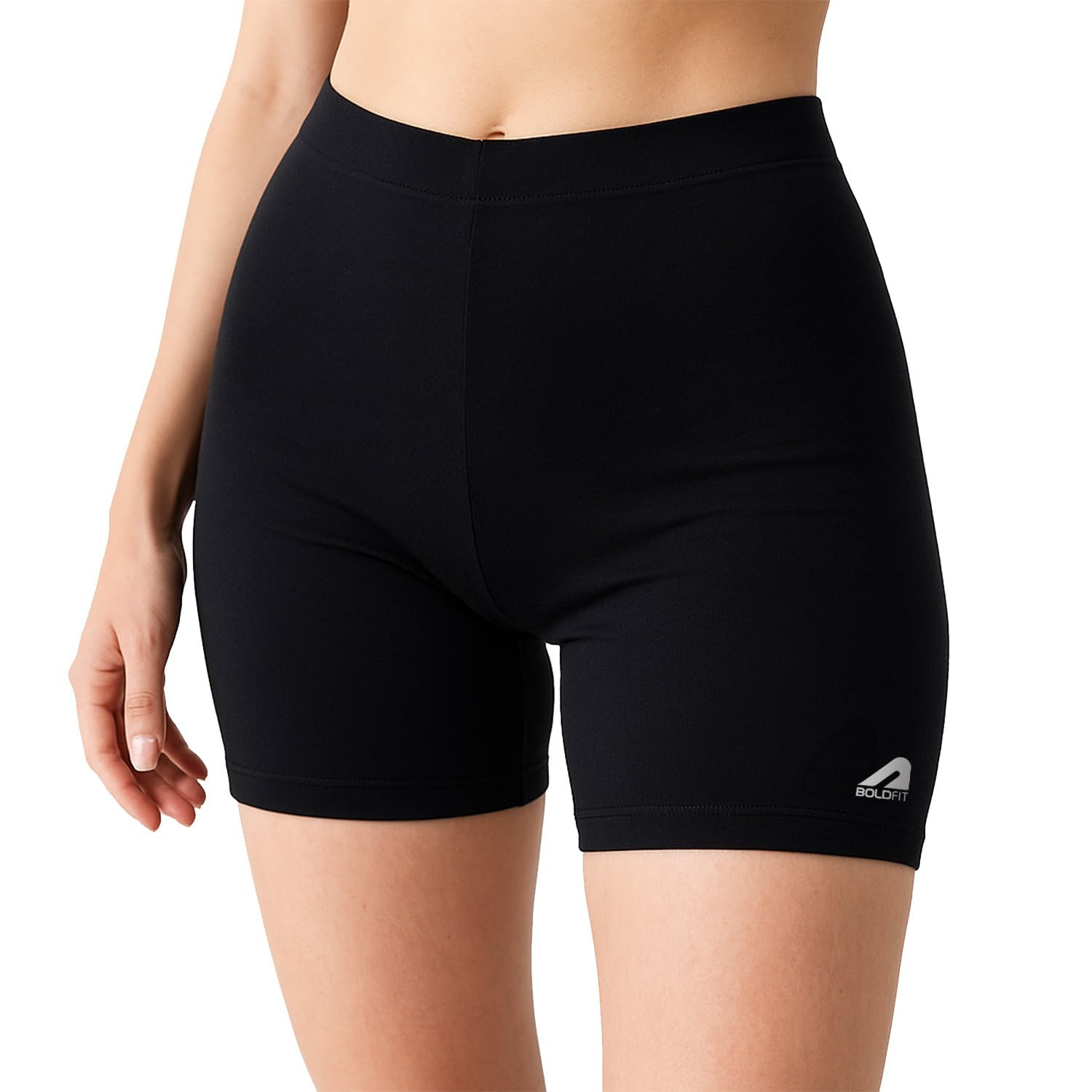 Boldfit Women's Seamless Cycling Shorts - Black