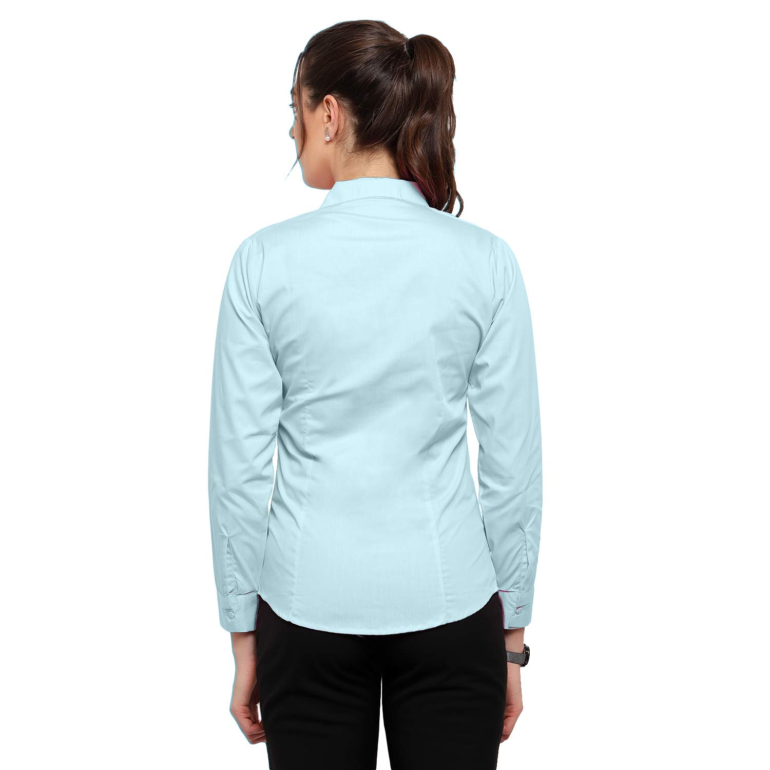 Ronin Women's Formal Shirt - Light Blue - Image 2