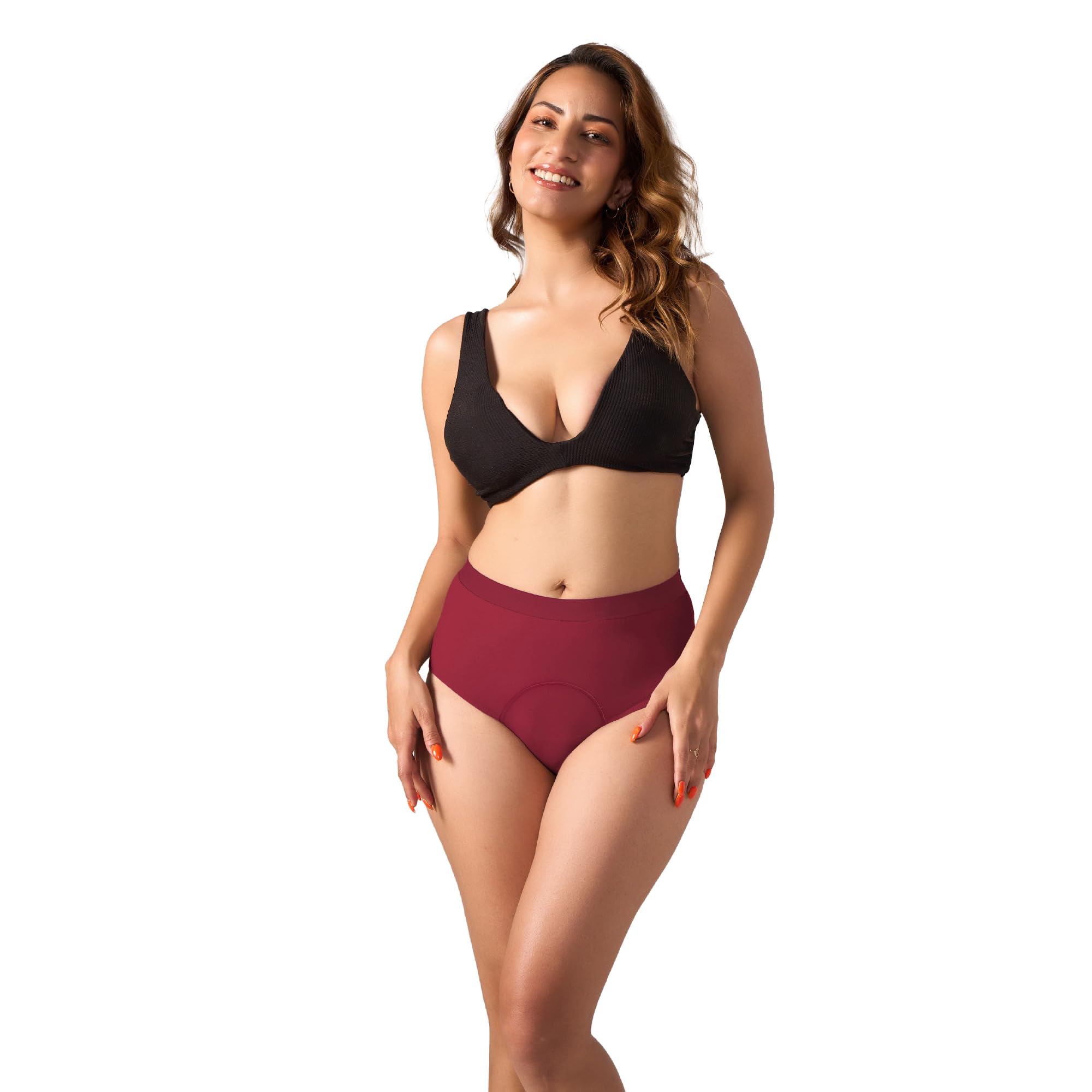 Mahina Cotton Period Panty for Women - Blush Red