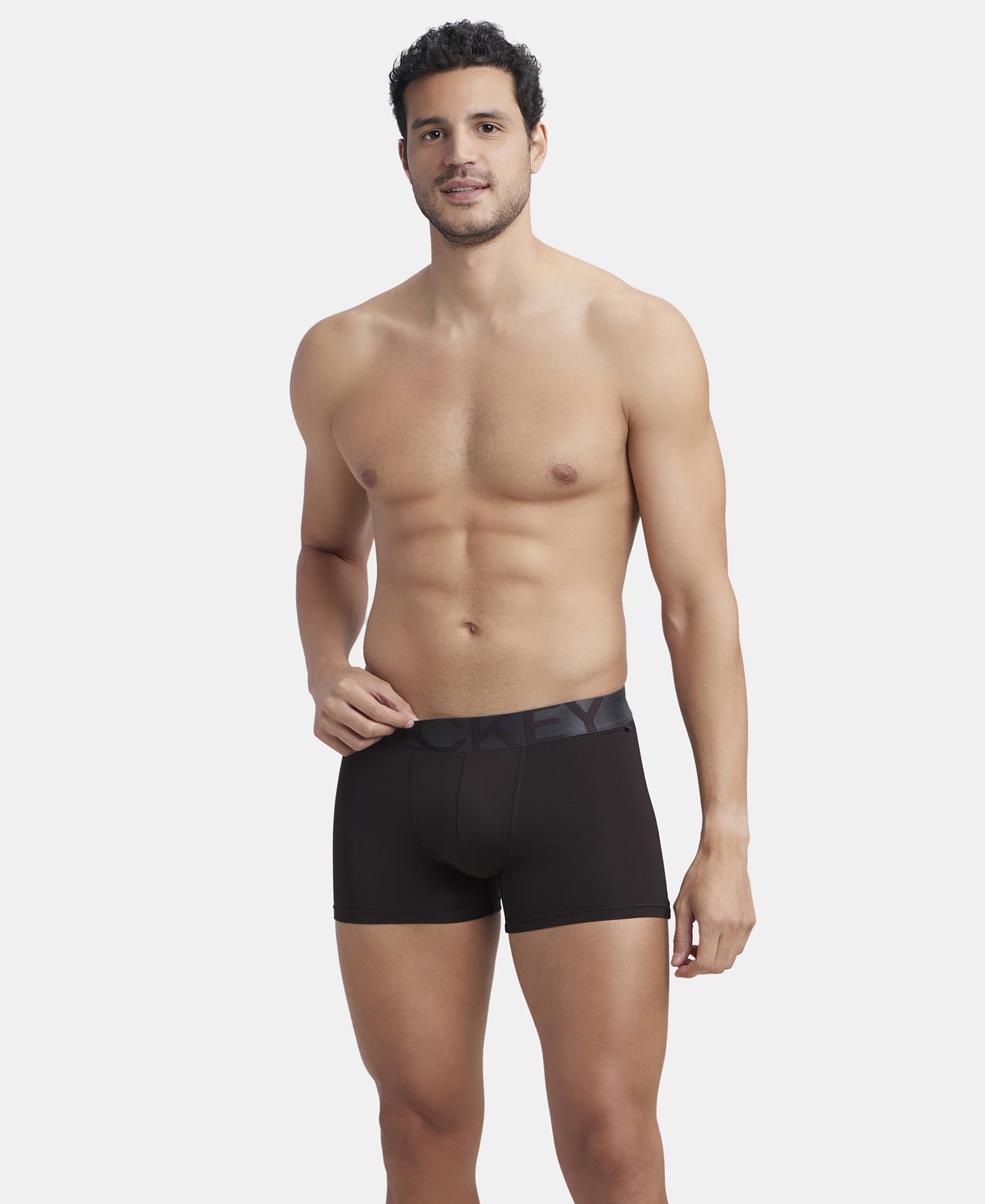 Jockey Men's Brown Tactel Trunk - Image 5
