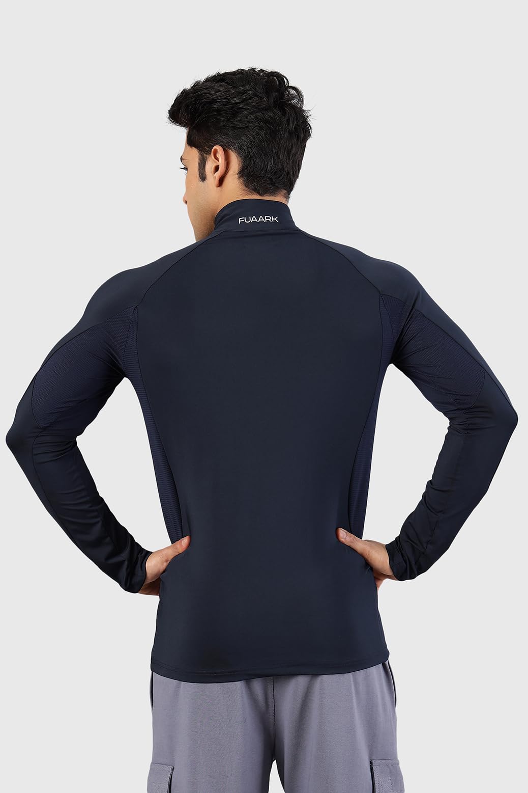 Thrive Men's Slim Fit Pullover T-Shirt - Navy - Image 2