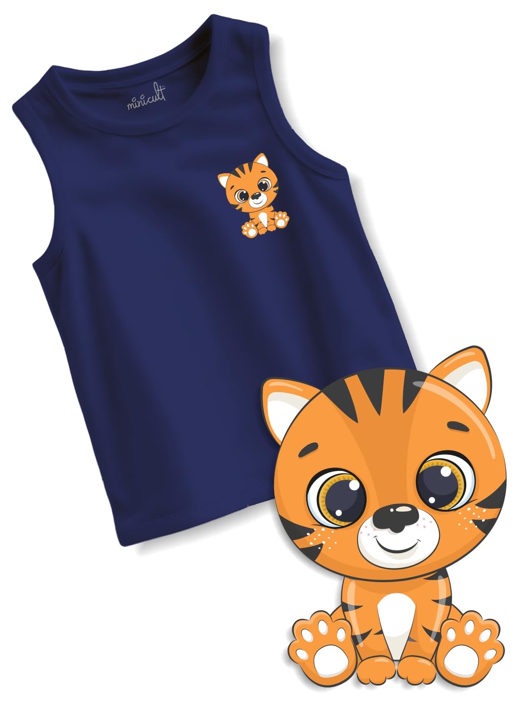 minicult Unisex Cotton Baby Vests - Solid Colors - Image 5