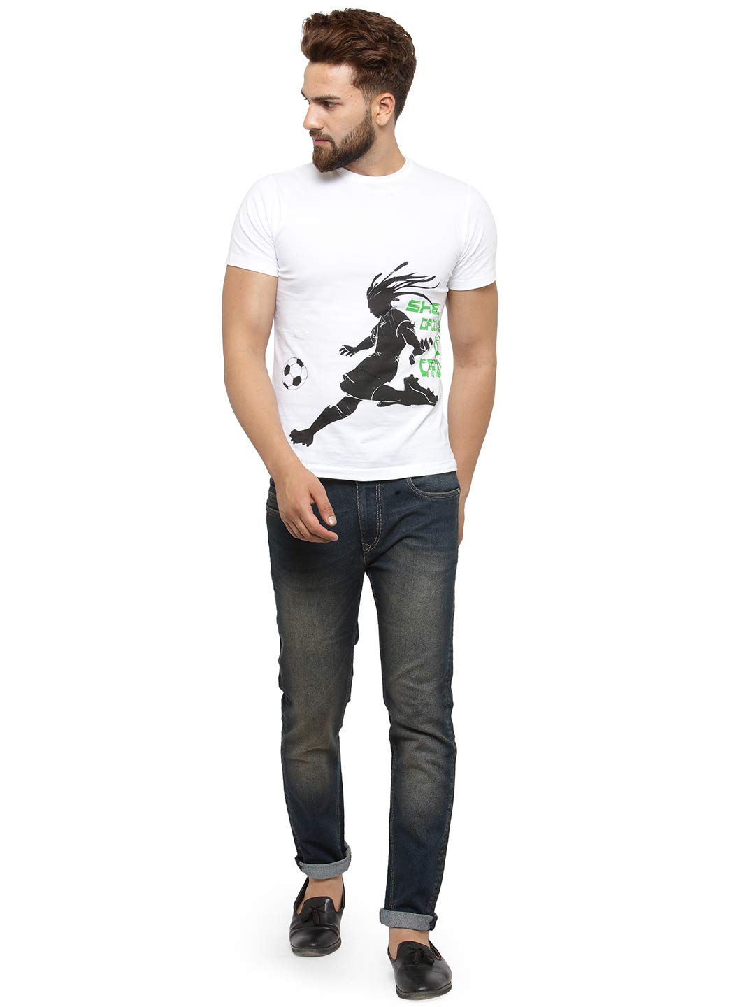 Ben Martin Men's Brown Cotton Denim Jeans - Image 4