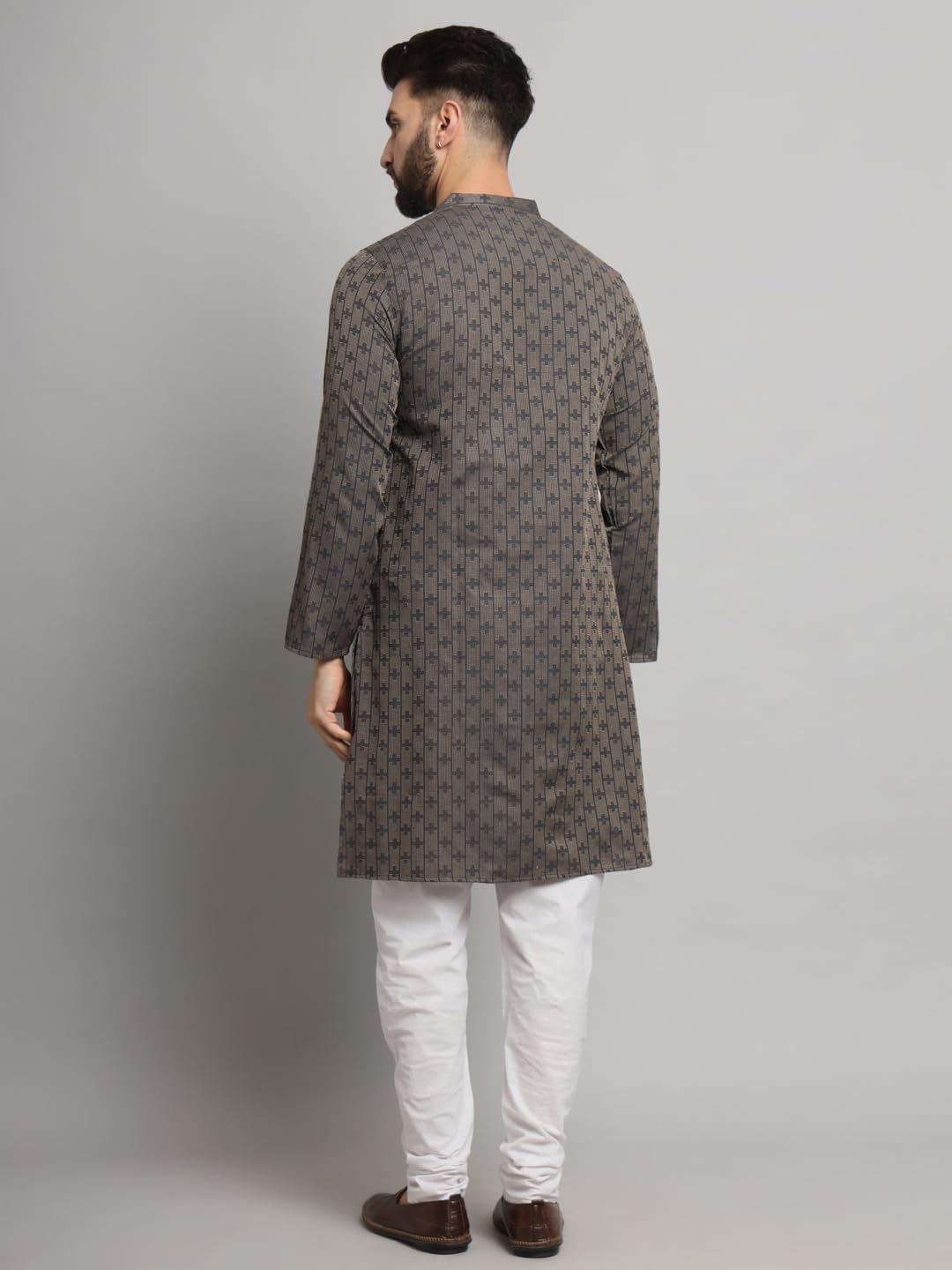 CHIKAN Men Cotton Kurta Full Sleeves Striped - Image 5