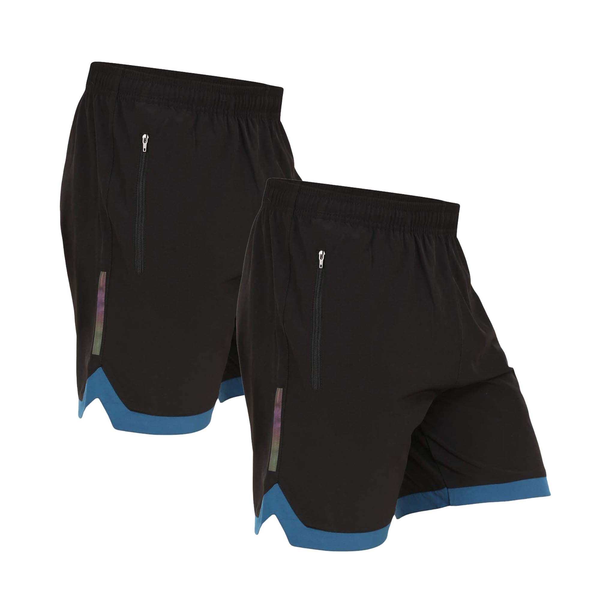 NINQ Men's Athletic Running Shorts - Black