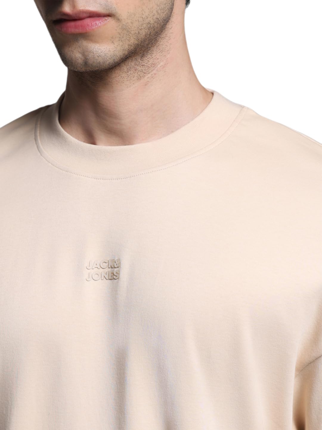 JACK & JONES Pure Cotton T-Shirt - Smoke Gray - Image 5