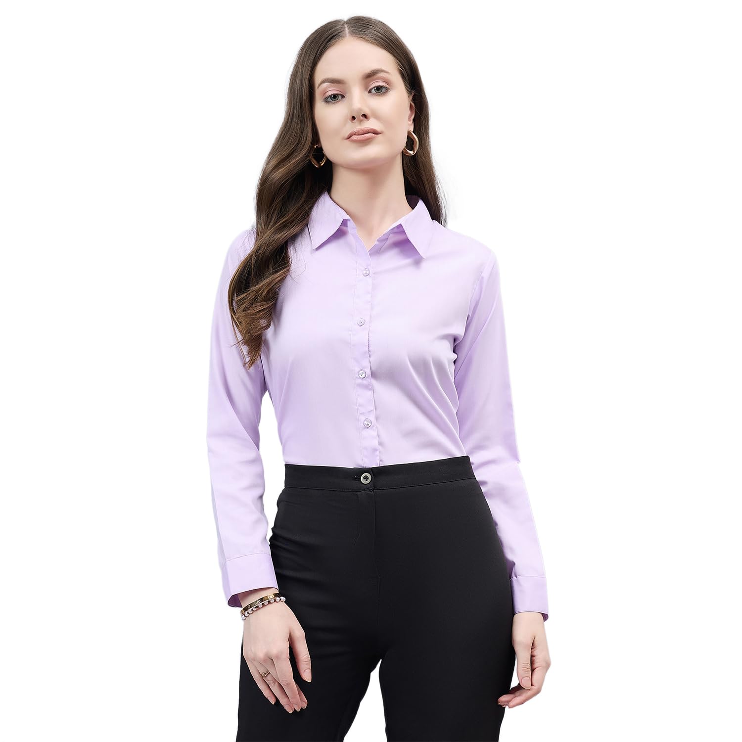 Style Quotient Women's Chambray Shirt - Lilac