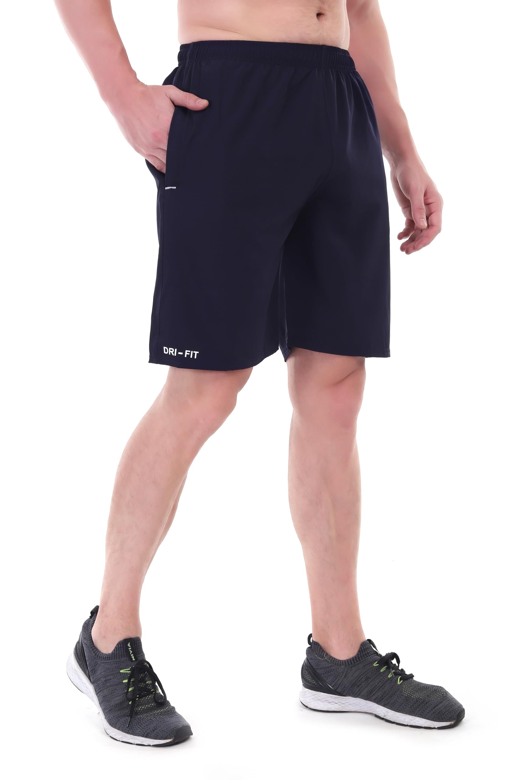 BLUE STAR SHARK Men's Athletic Shorts - Blue & Black - Image 4