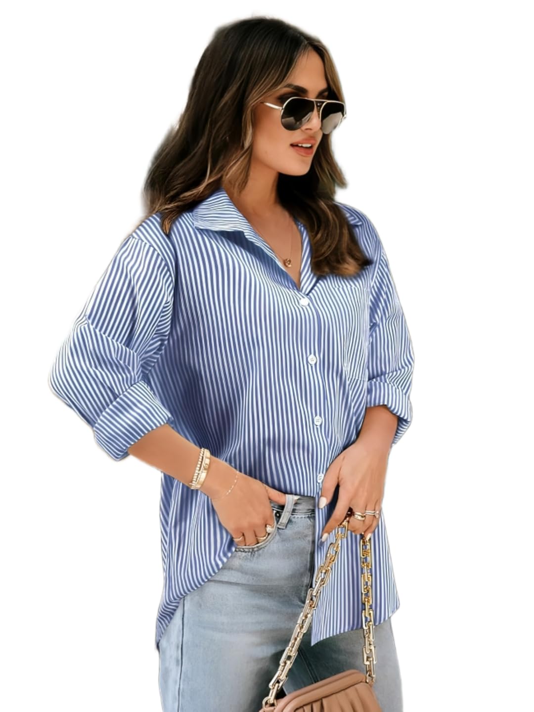 GarbGlide Women Striped Shirt