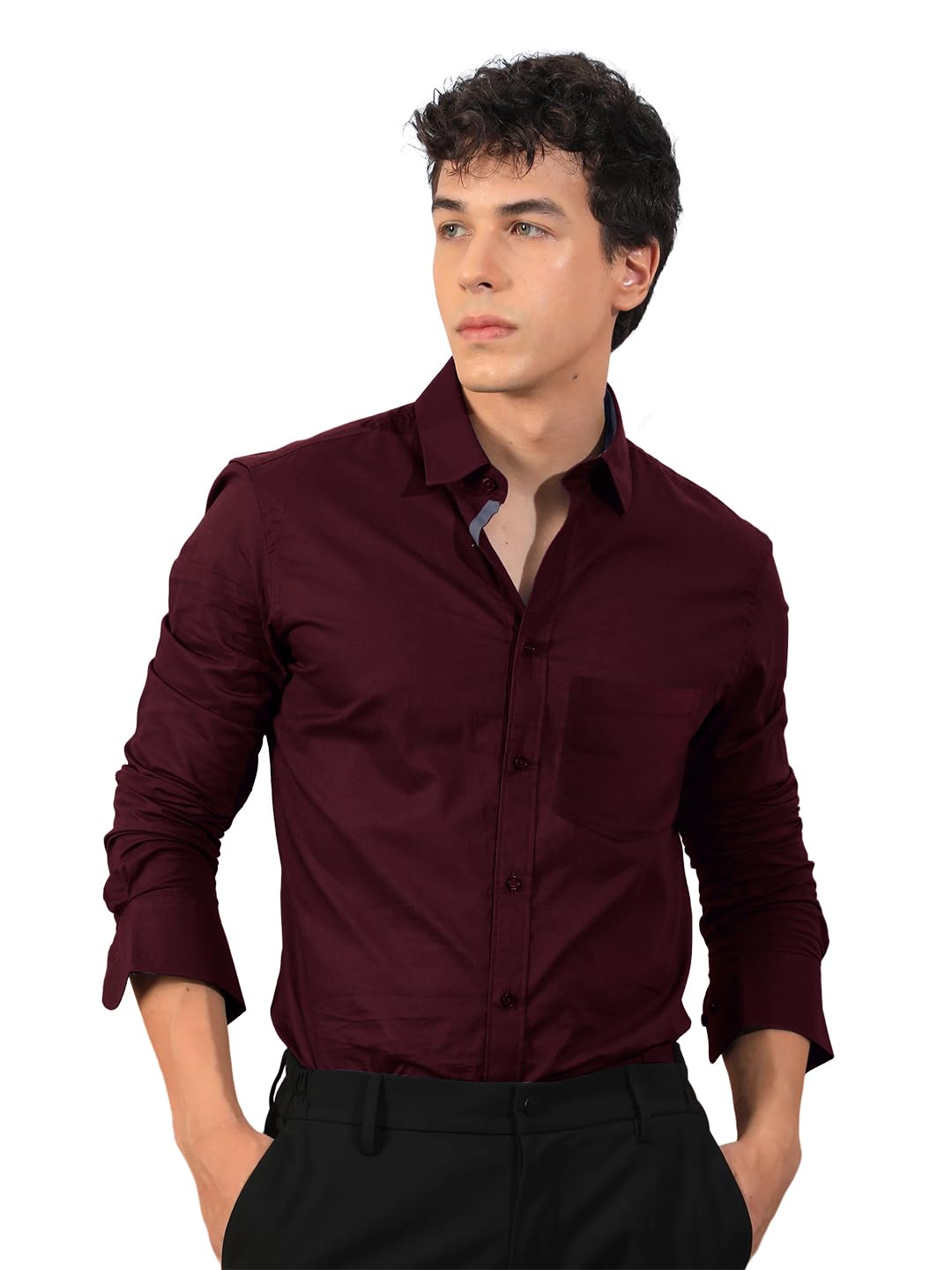 Pinkmint Men's Casual Shirt with Pocket
