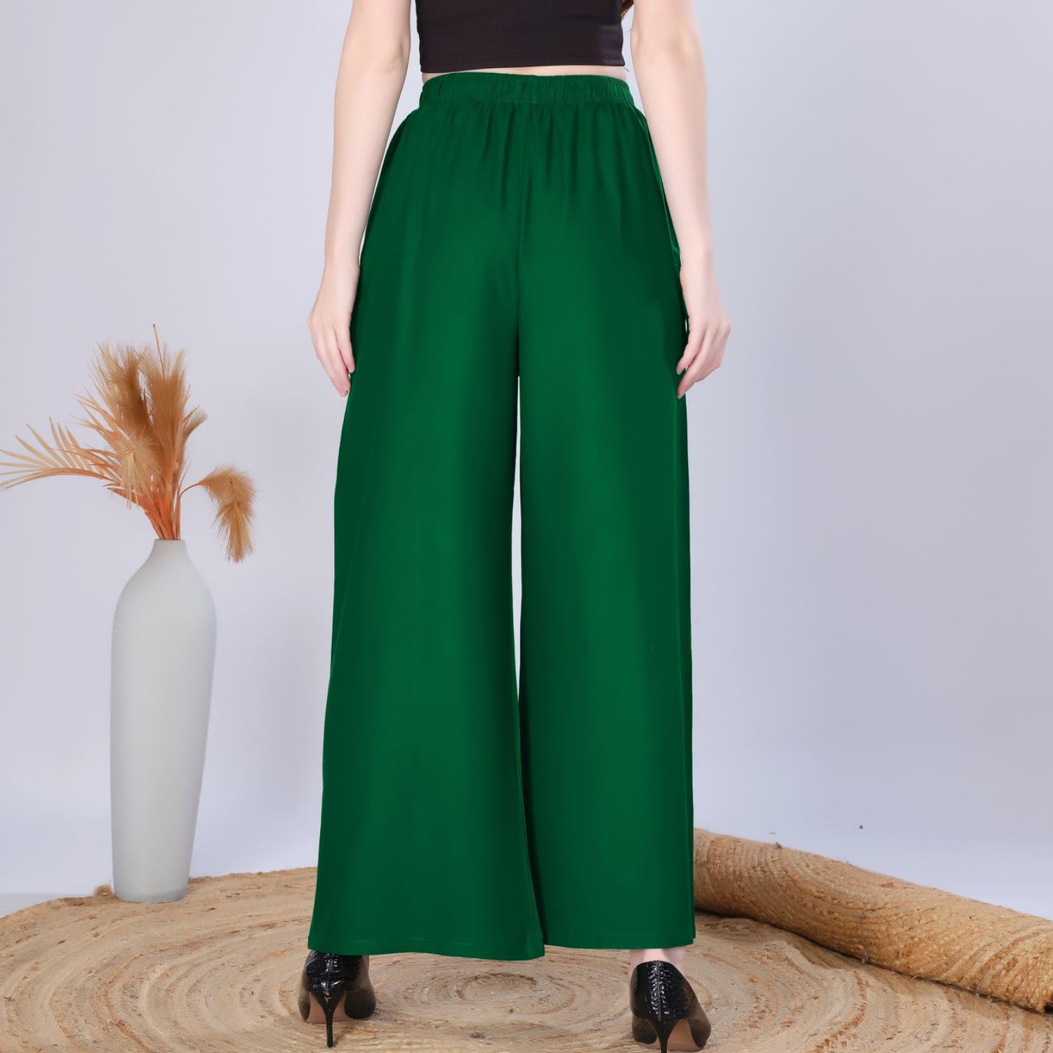 VIVIKA Palazzo for Women - Rayon Flared Ethnic - Image 5