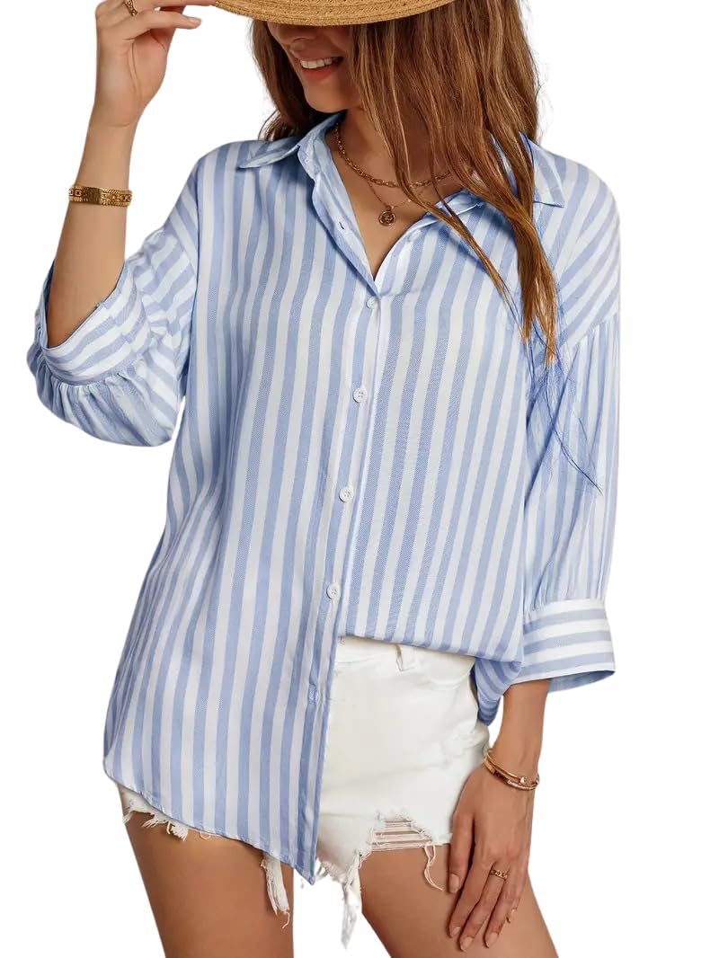 IndoPrimo Striped Western Shirt for Women