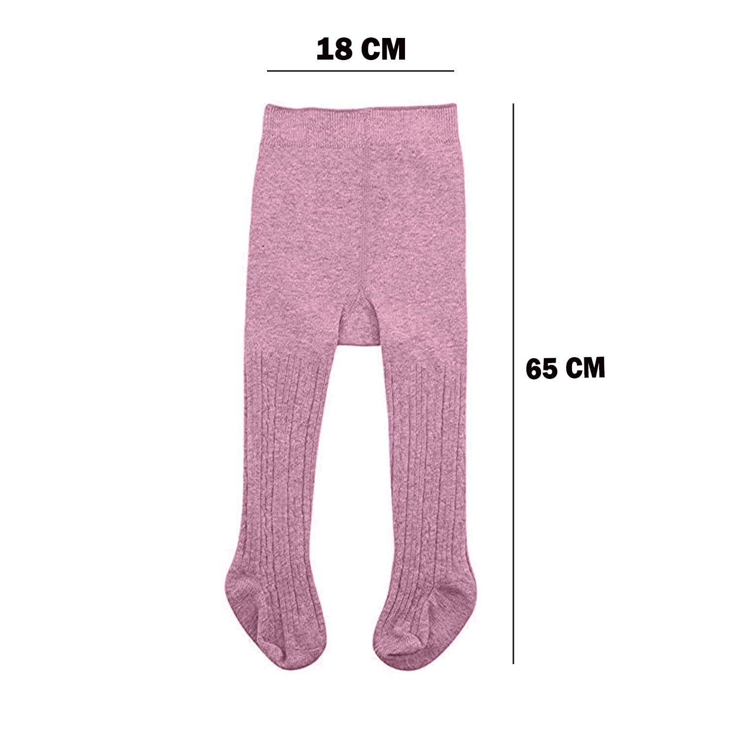 SYGA Baby Tights for Girls - Purple - Image 4