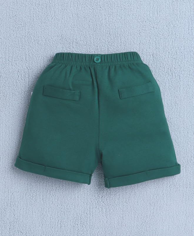 BUMZEE Baby Boys Cotton Bodysuit Set - White & Bottle Green - Image 5