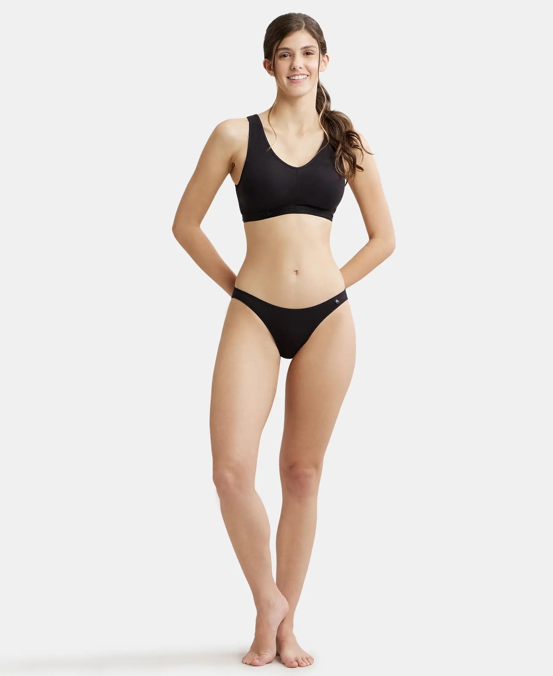 Jockey Women's Wirefree Sleep Bra - Black - Image 5