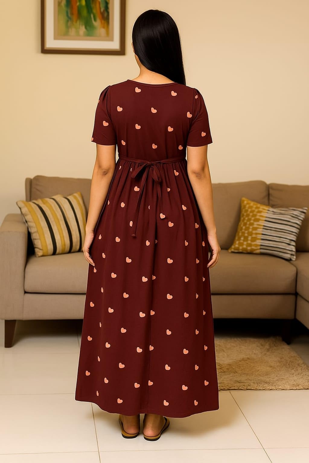 GarbGlide Maternity Feeding Maxi Nightdress - Image 2