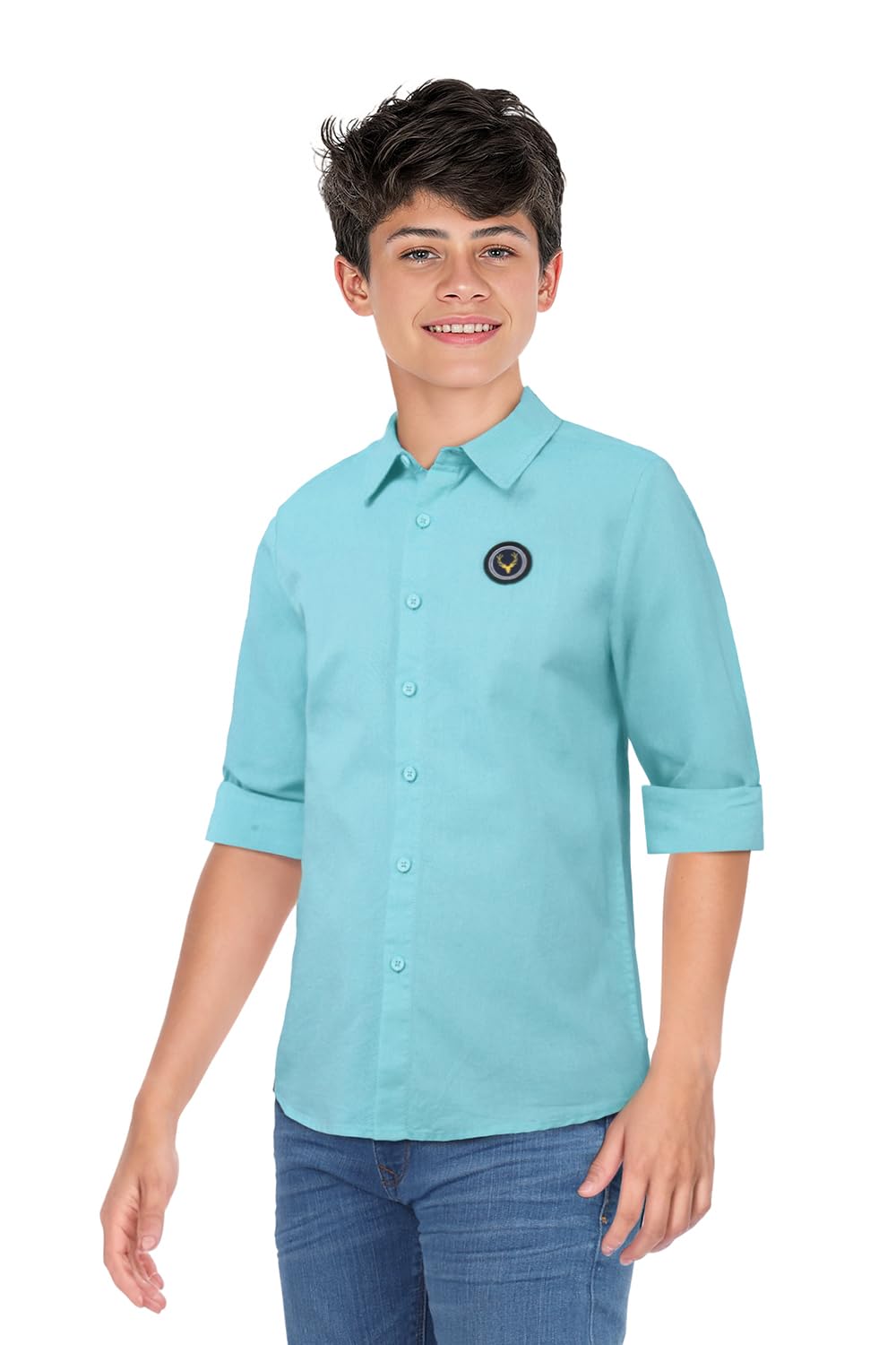 Allen Solly Junior Shirt for Boys - Light Blue - Image 3