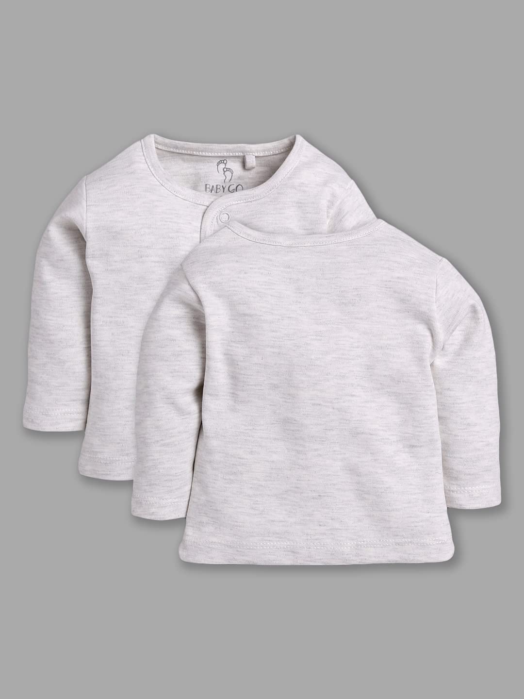 BABY GO Full Sleeve Clothing Set for Baby Boys & Girls - White - Image 5