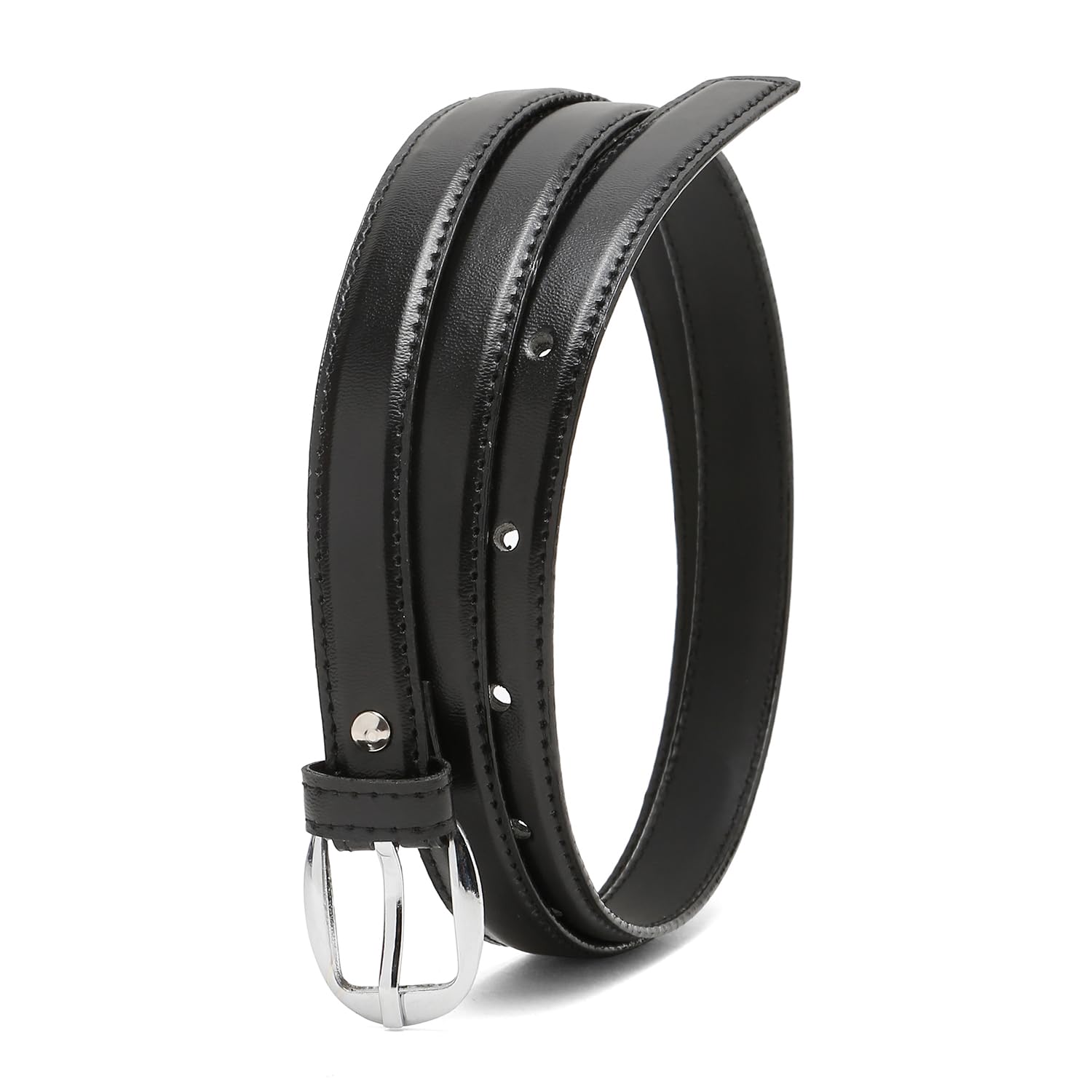 TYBELT Vegan Leather Belt for Women - Black