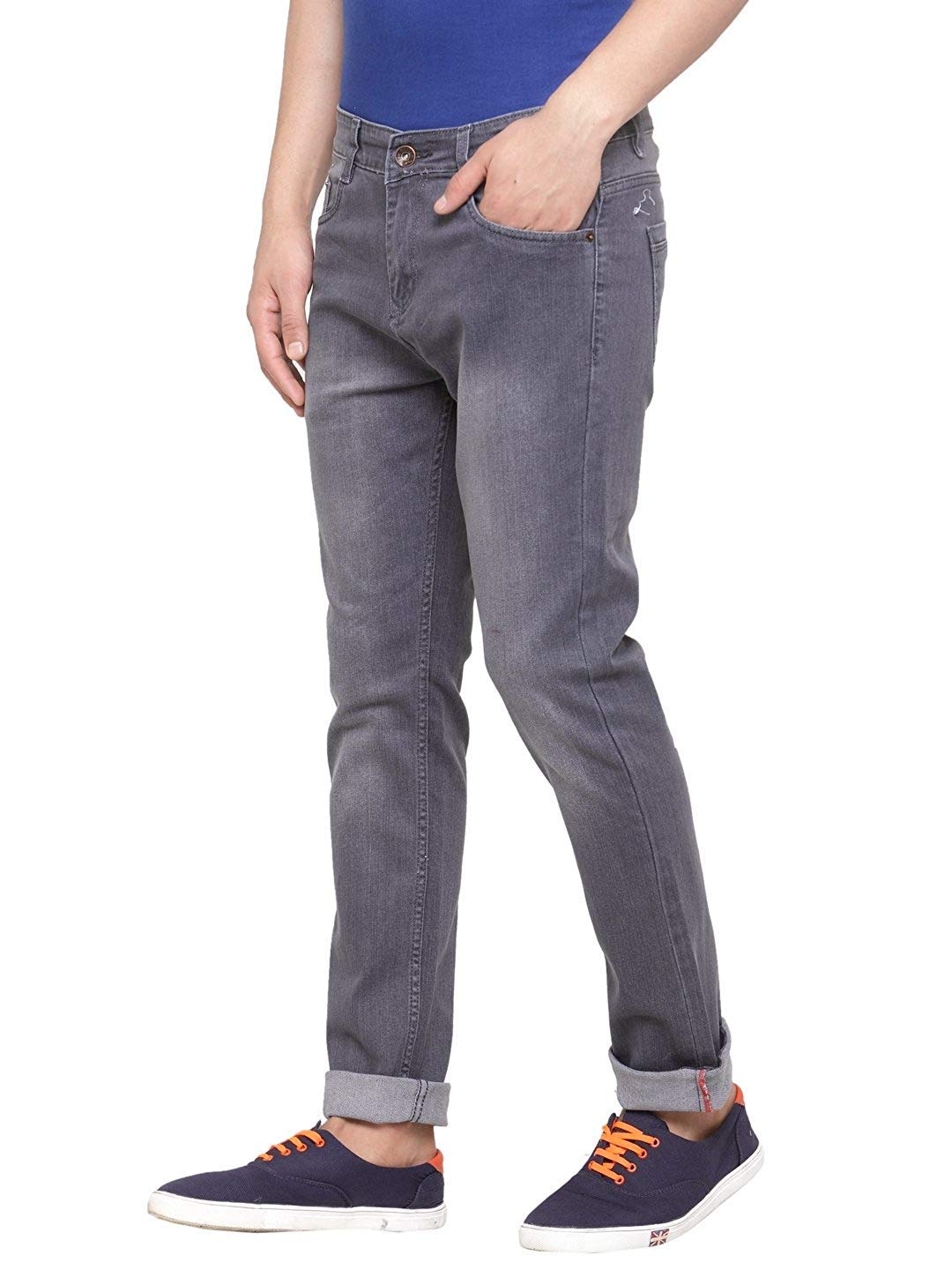 Ben Martin Men's Grey Cotton Denim Jeans - Image 3