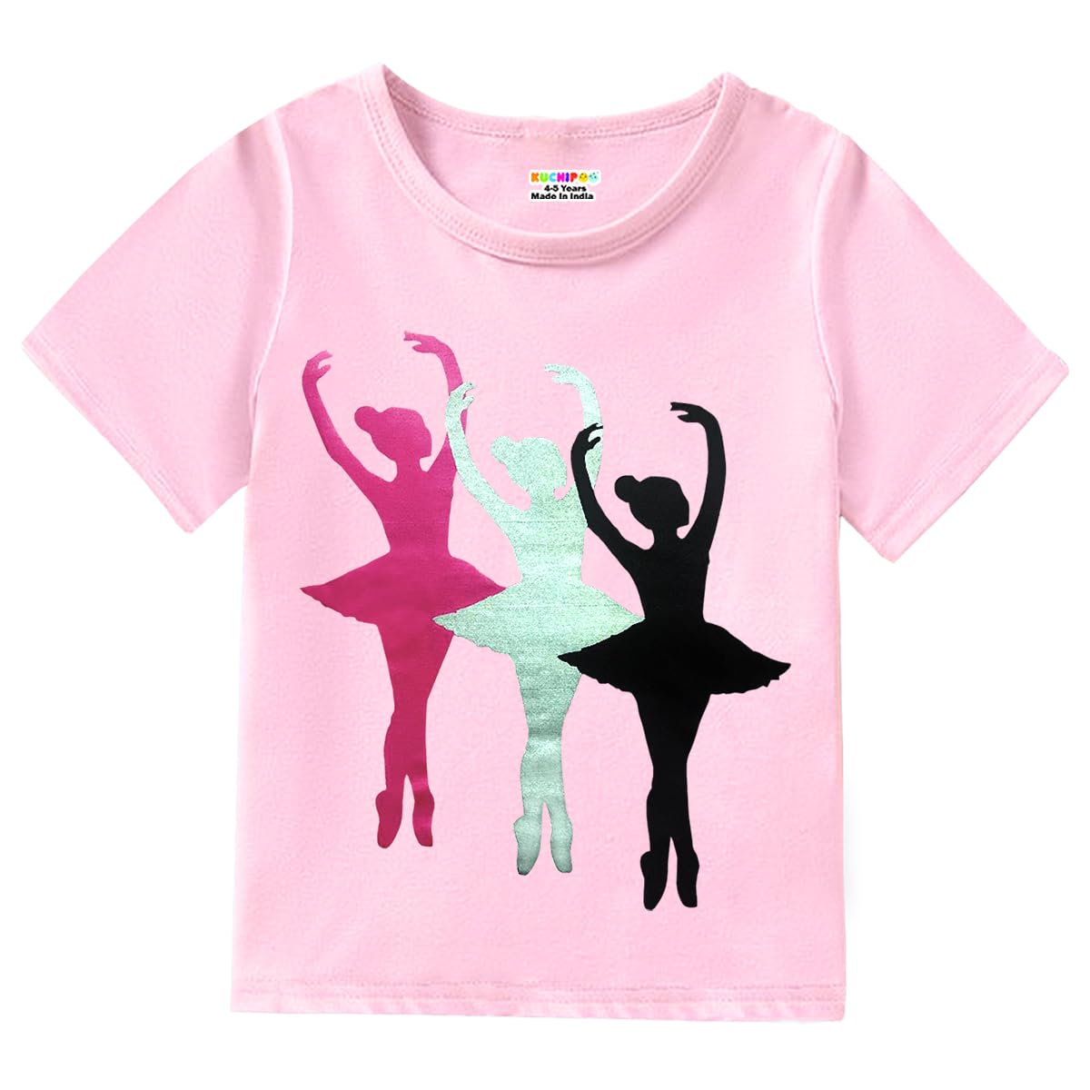 Kuchipoo Girls Cotton T-Shirts - Multi-Colored - Image 4