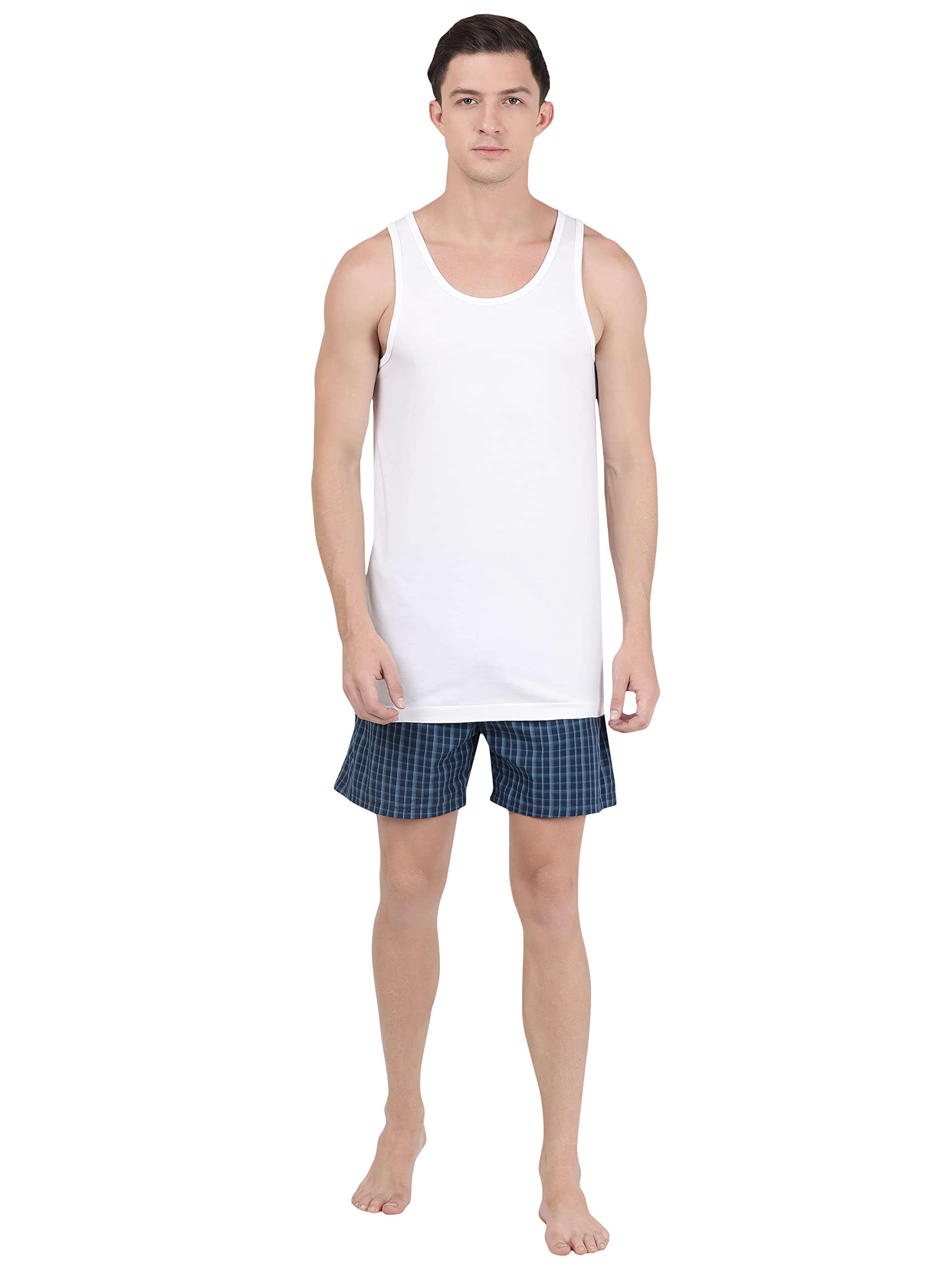 Jockey Men's Cotton Vest - White - Image 5