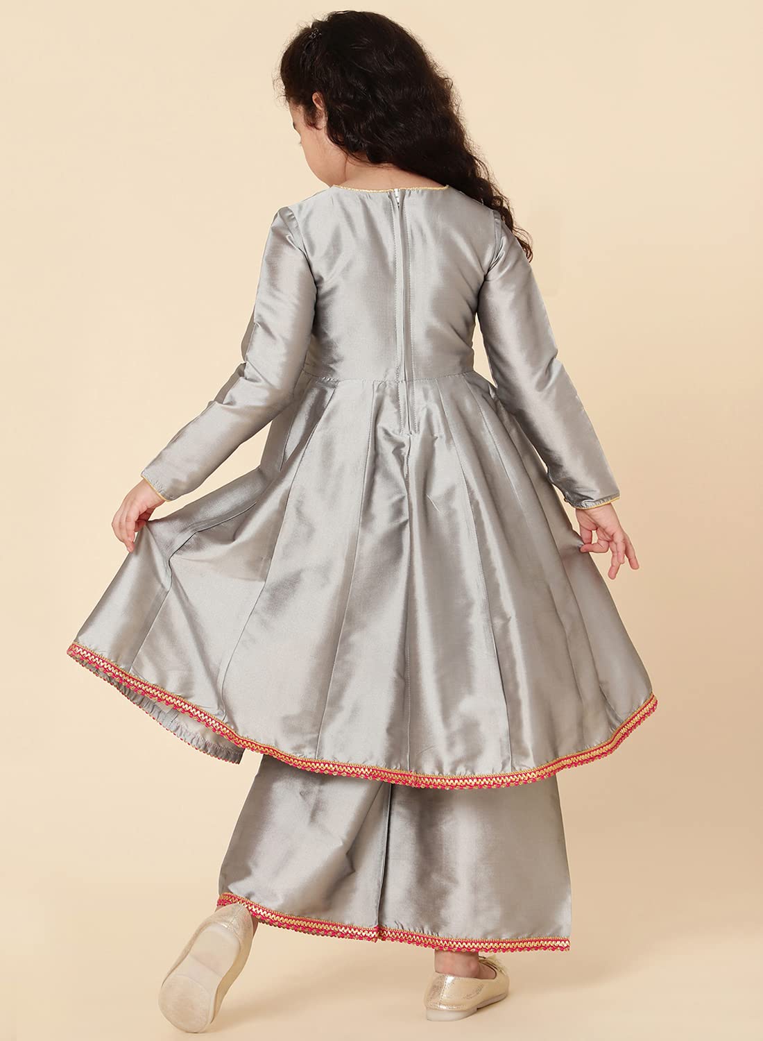 A.T.U.N. Girls Ethnic Anarkali Palazzo Set - Image 4