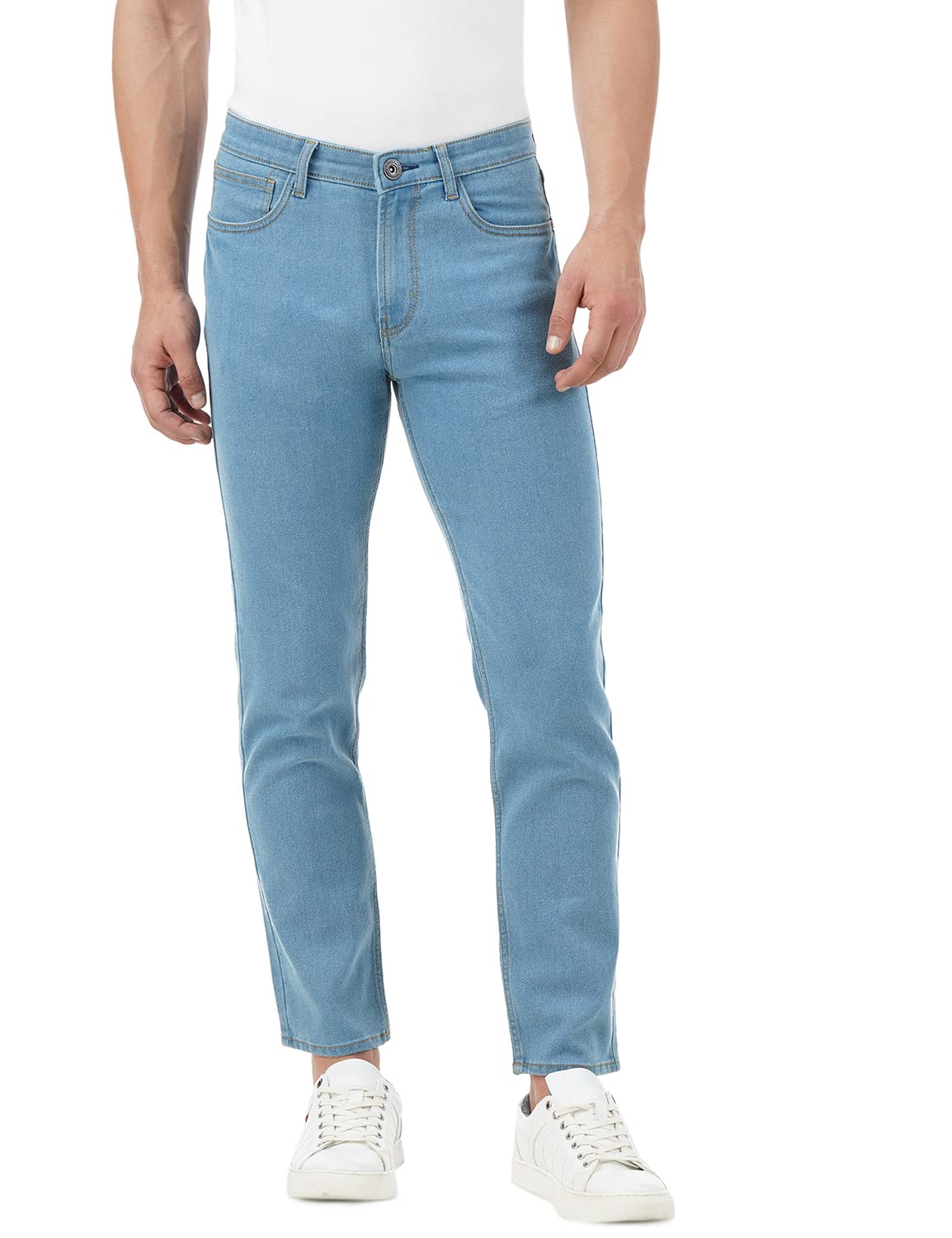 INKD Men Contrast Stitch Stretchable Jeans