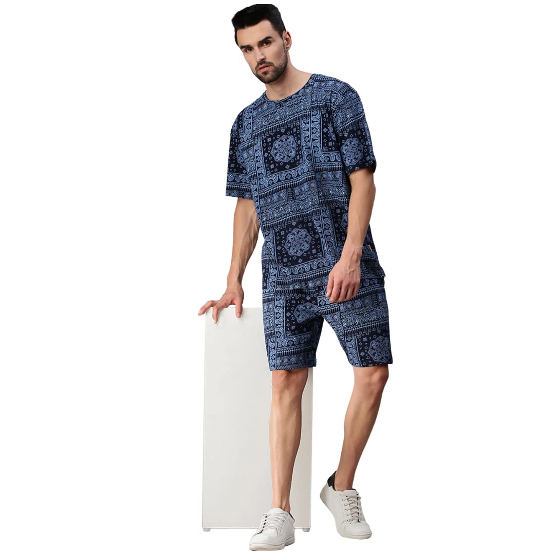 Veirdo Multicolour Cotton Crew Neck T-Shirt for Men - Image 5