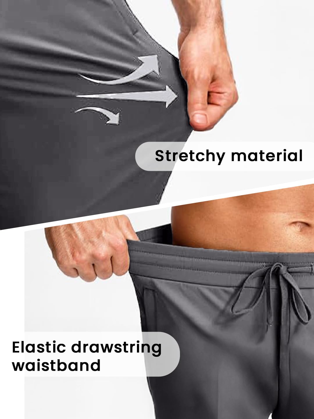 Nobero Men's Track Pants - Grey - Image 5