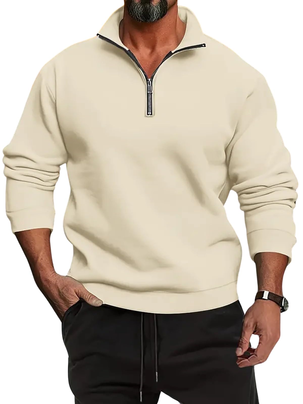 Lymio Unisex Hoodie Sweatshirt - Cream