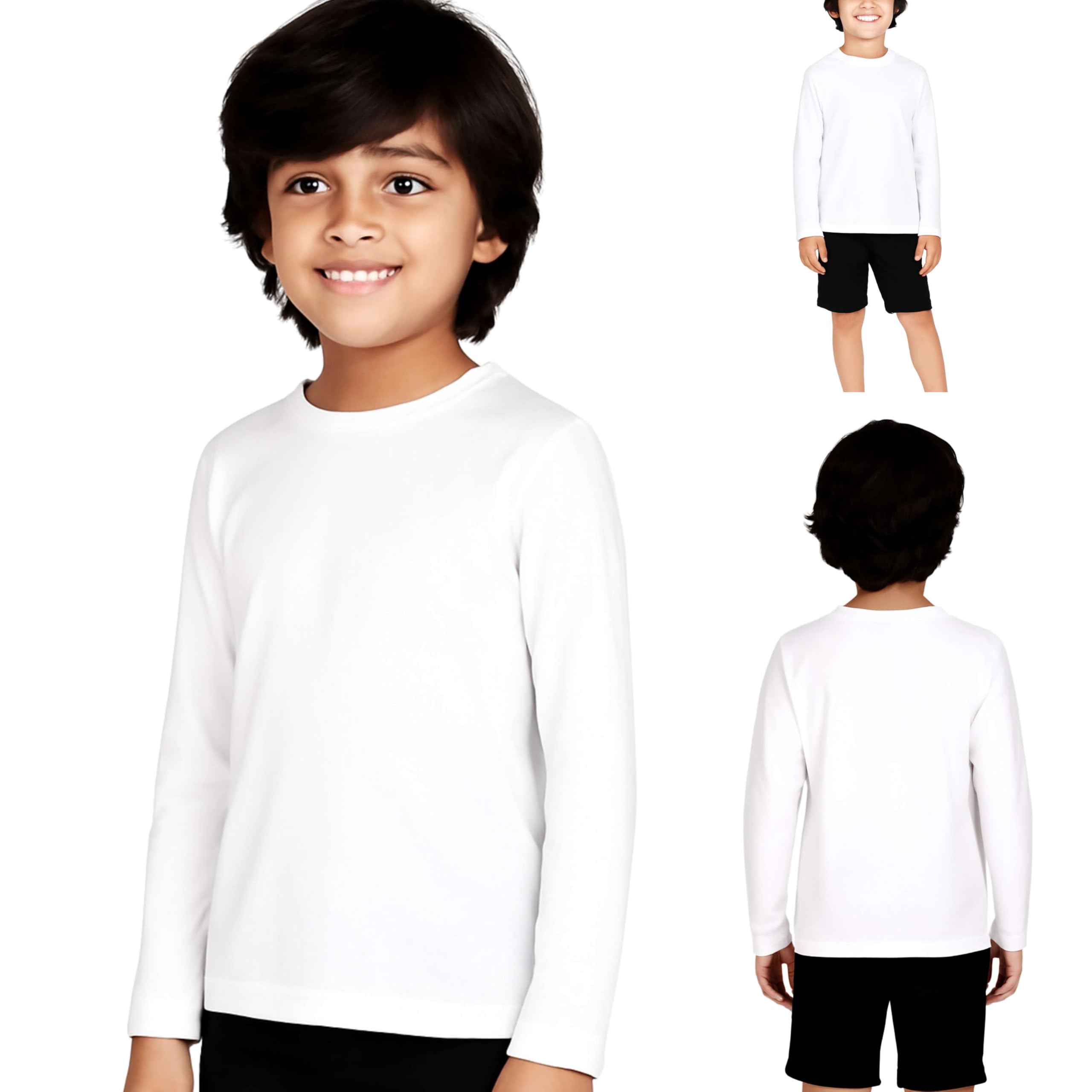 GarbGlide Kids Boys T-Shirt Full Sleeves Cotton - Image 4