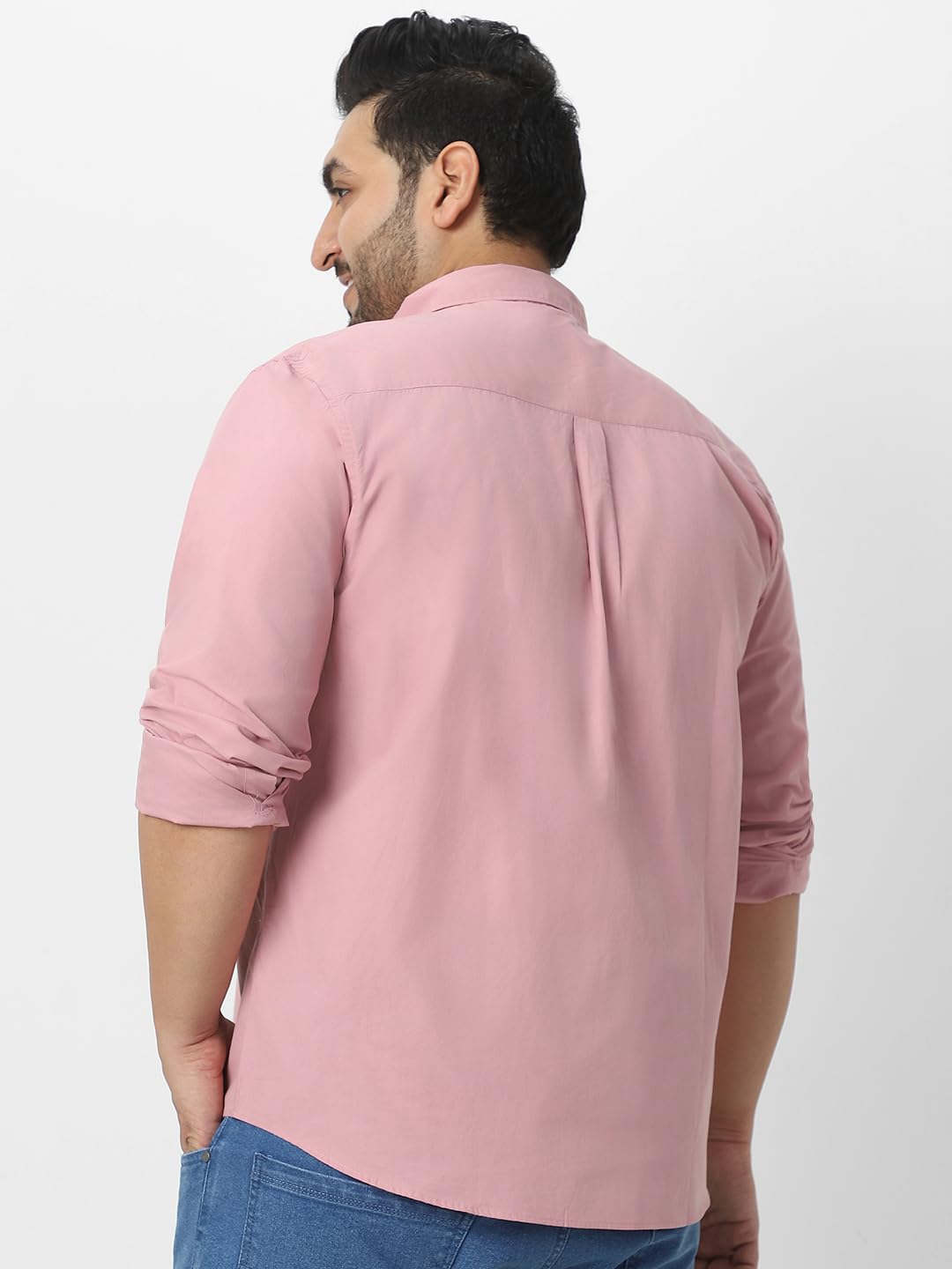 Urbano Men Pink Casual Shirt - Image 5